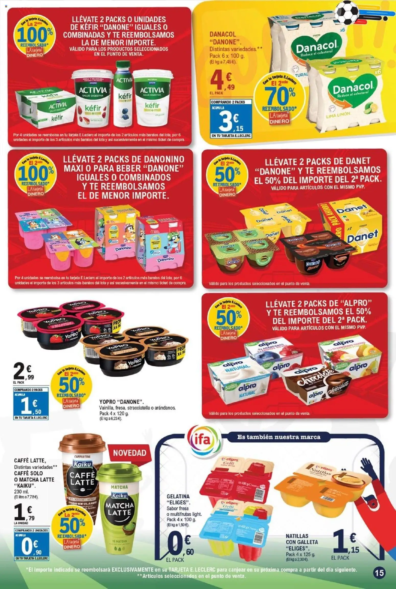 E.Leclerc folleto Gool │ válido desde el 03.06.2026 | Página: 15 | Productos: Gelatina, Lima, Té, Cama
