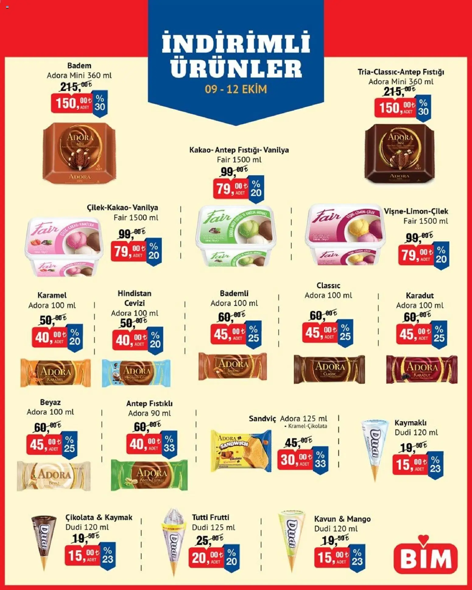 BİM aktüel ürünler kataloğu yayımlandı! Bu hafta 09 - 12 Ekim 2026 günü BİM indirimli ürünleri