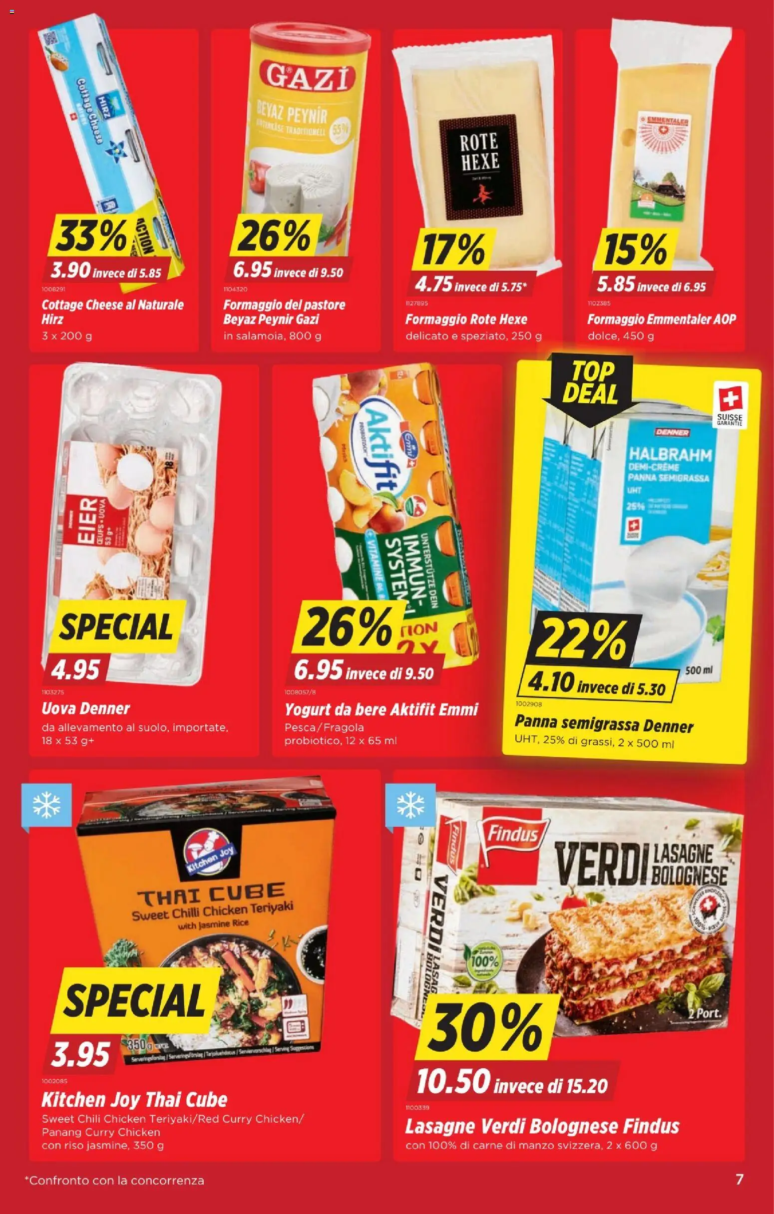 Denner aktionen IT – gültig ab 29.10.2026 | Seite: 7 | Produkte: Eier, Chili, Pfirsich