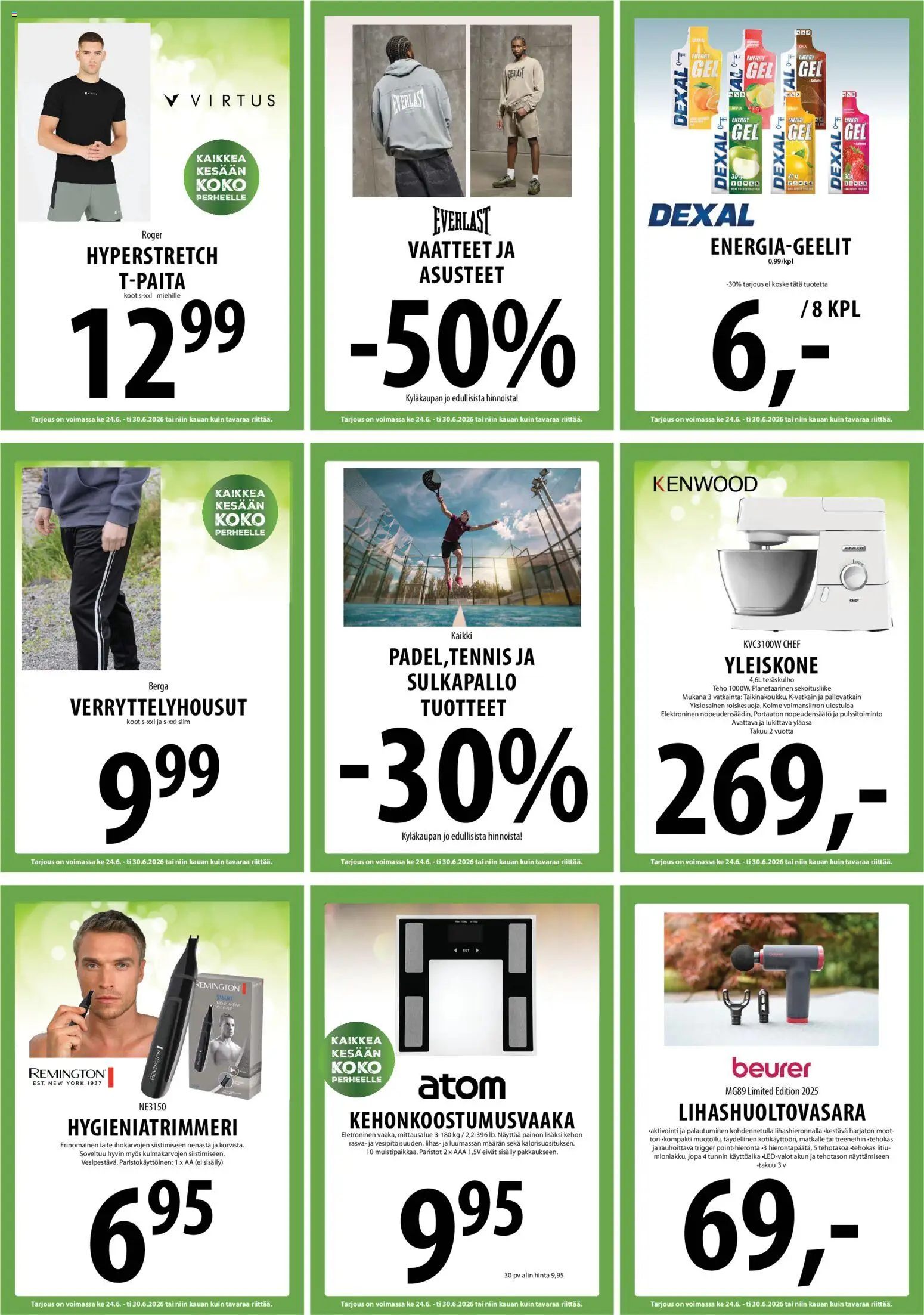 Tuuri tarjoukset – voimassa 24/06/2026 alkaen | Sivu: 26 | Tuotteet: Verryttelyhousut, Paristot, Vaatteet