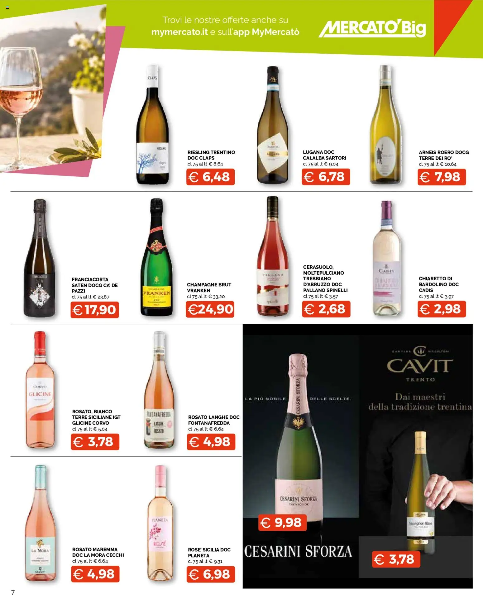 Volantino Mercatò del 13/08/2026 | Pagina: 7 | Prodotti: Champagne