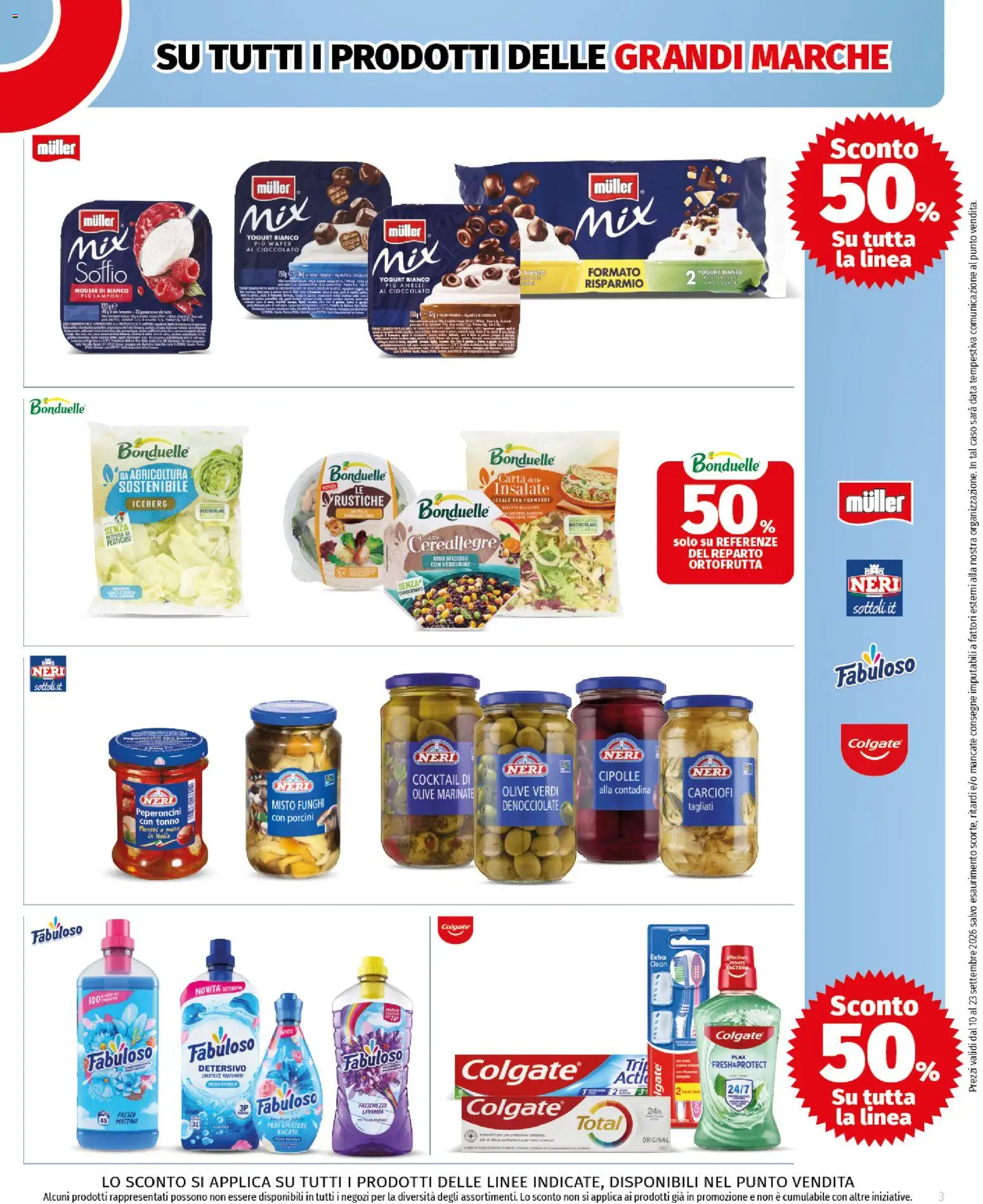 Volantino COOP del 10/09/2026 | Pagina: 3 | Prodotti: Cioccolato, Lamponi, Funghi, Yogurt bianco
