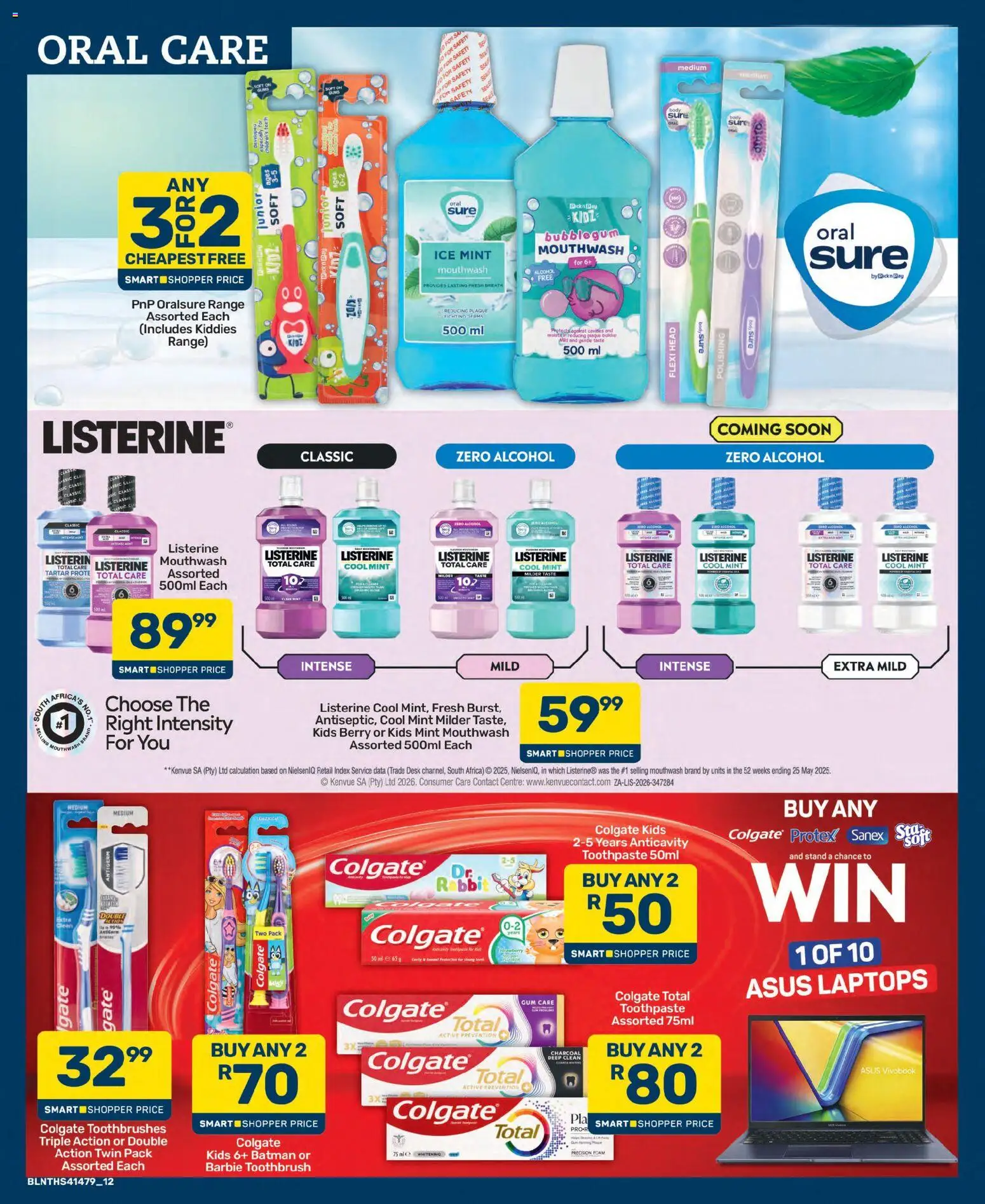 New Pick n Pay catalogue – valid from 25/09/2026 | Page: 12 | Products: Desk, Alcohol, Mouthwash, Toothbrush