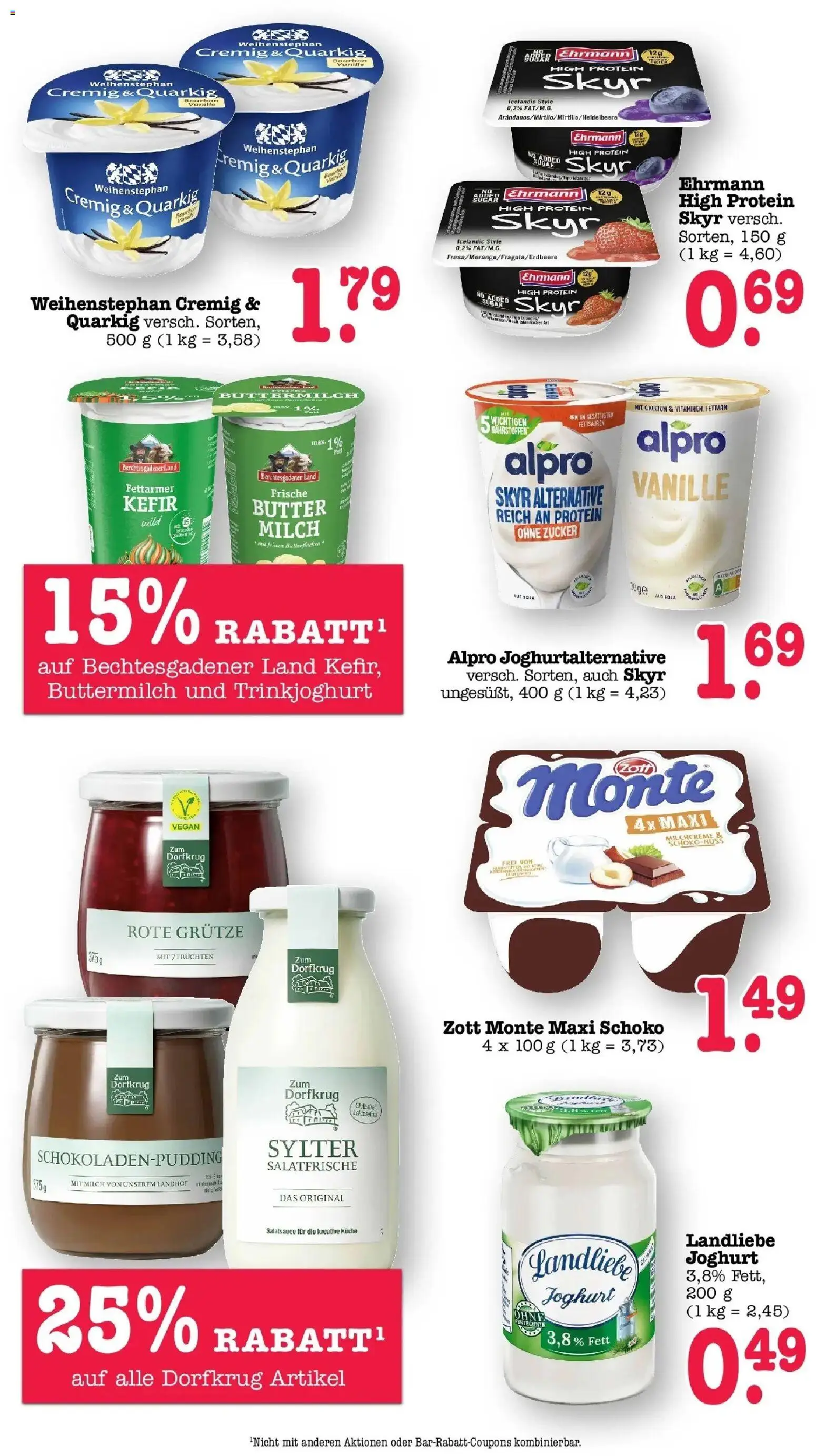 E center Prospekt Karlsruhe (ab 24.08.2026) zum Blättern | Seite: 23 | Produkte: Küche, Skyr, Vanille, Bourbon