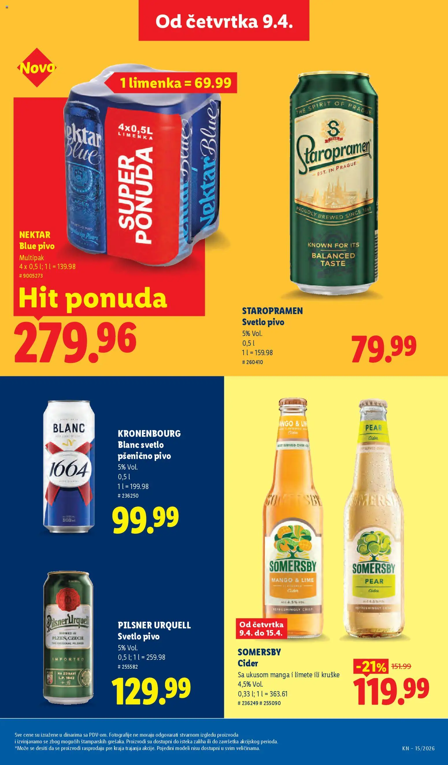 Lidl katalog - važi od 09.04.2026 | Strana: 39 | Proizvode: Mango, Cider, Nektar, Kruške