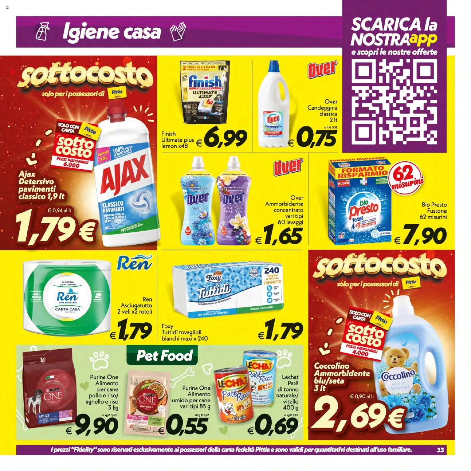 Volantino SuperConveniente del 16/07/2026 | Pagina: 33 | Prodotti: Ammorbidente, Riso, Candeggina, Tonno