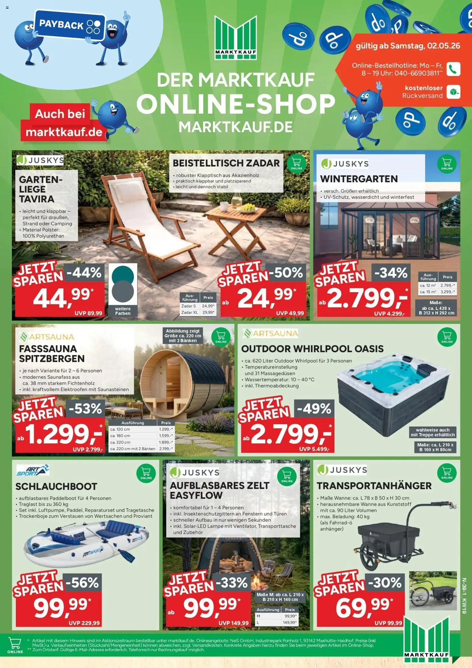 Marktkauf Prospekt Cuxhaven	 – gültig ab 04.05.2026 | Seite: 39 | Produkte: Beistelltisch, Liege, Lampe, Uhr