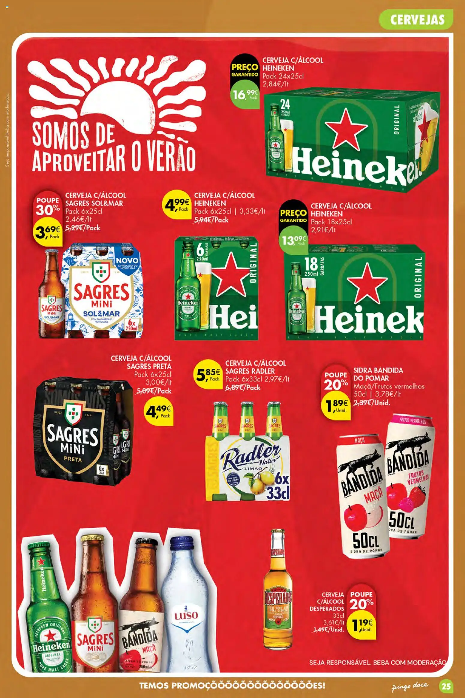 Pingo Doce Poupe Esta Semana Açores │ válido de 13/08/2026 | Página: 25 | Produtos: Sal, Radler, Maça, Cerveja