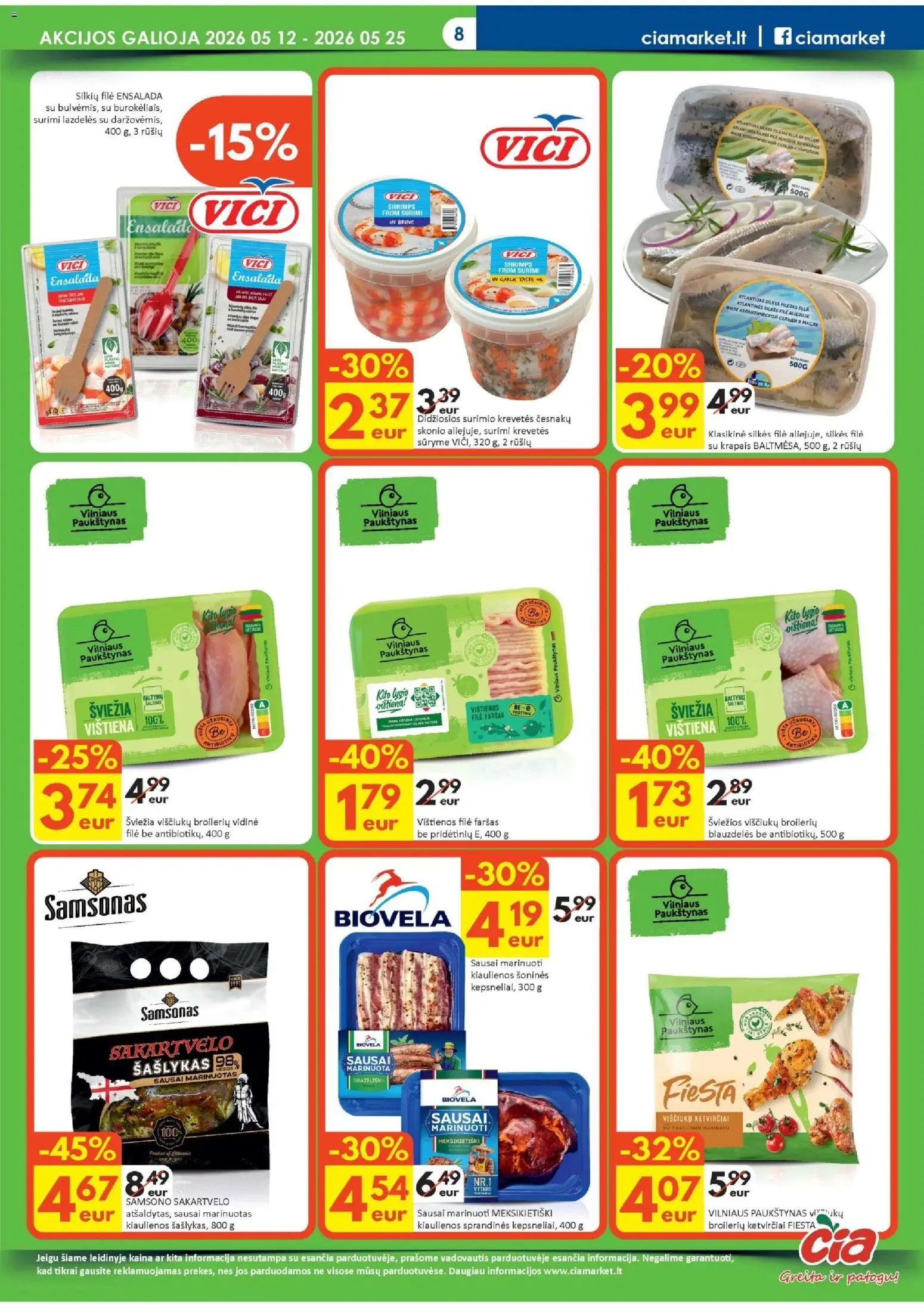 ČIA MARKET akcijos nuo 12.05.2026 | Puslapis: 8