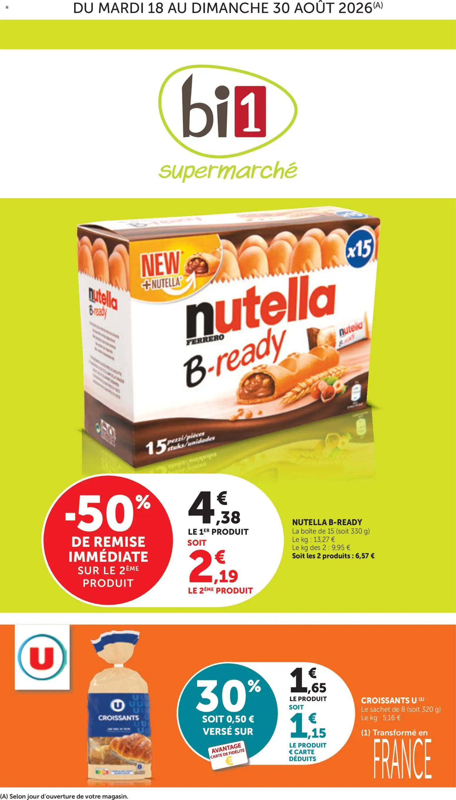 {H1} | Page: 1 | Produits: Nutella