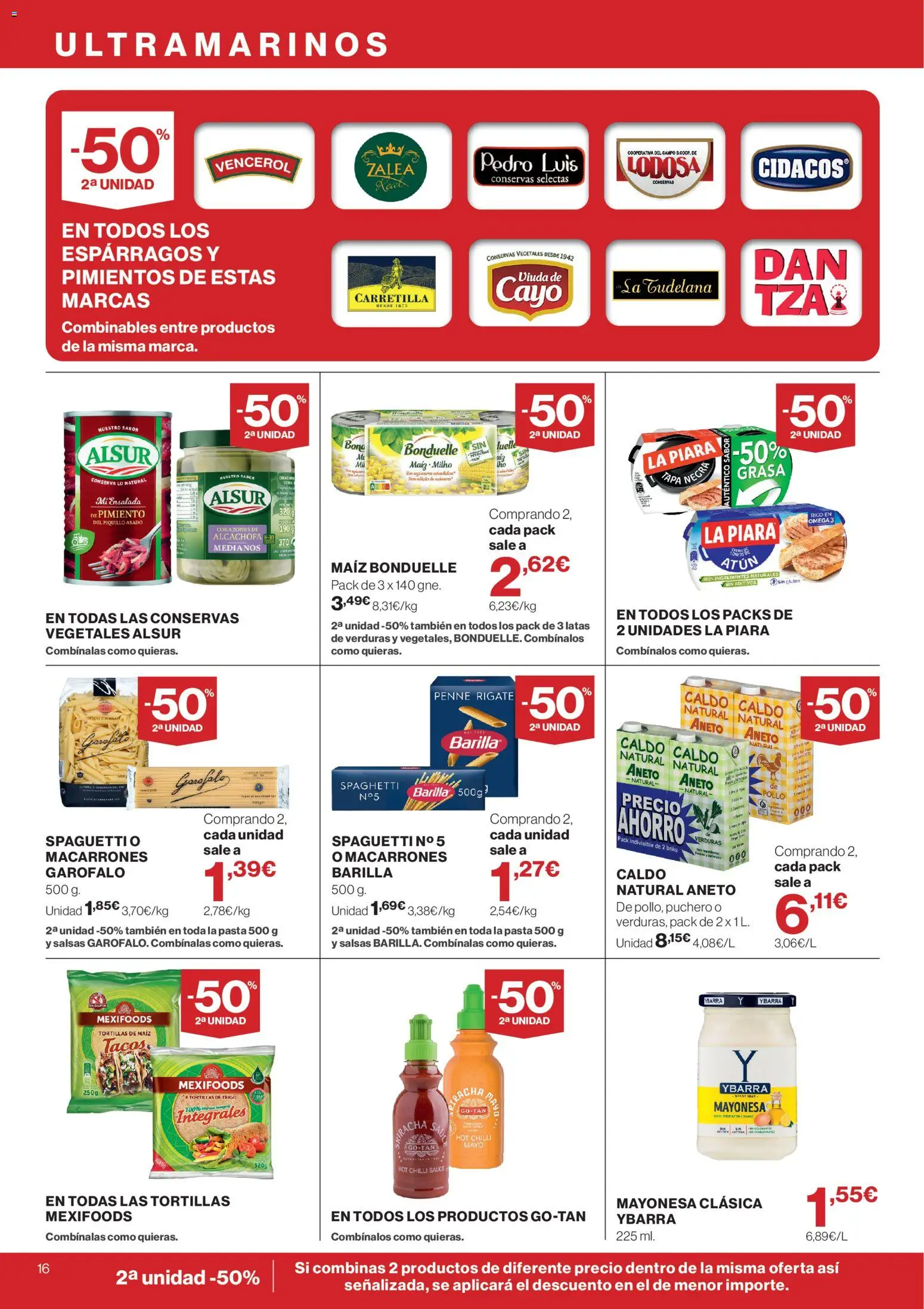 El Corte Inglés ofertas │ válido desde el 10/09/2026 | Página: 16 | Productos: Maíz, Verduras, Pimiento, Ensalada