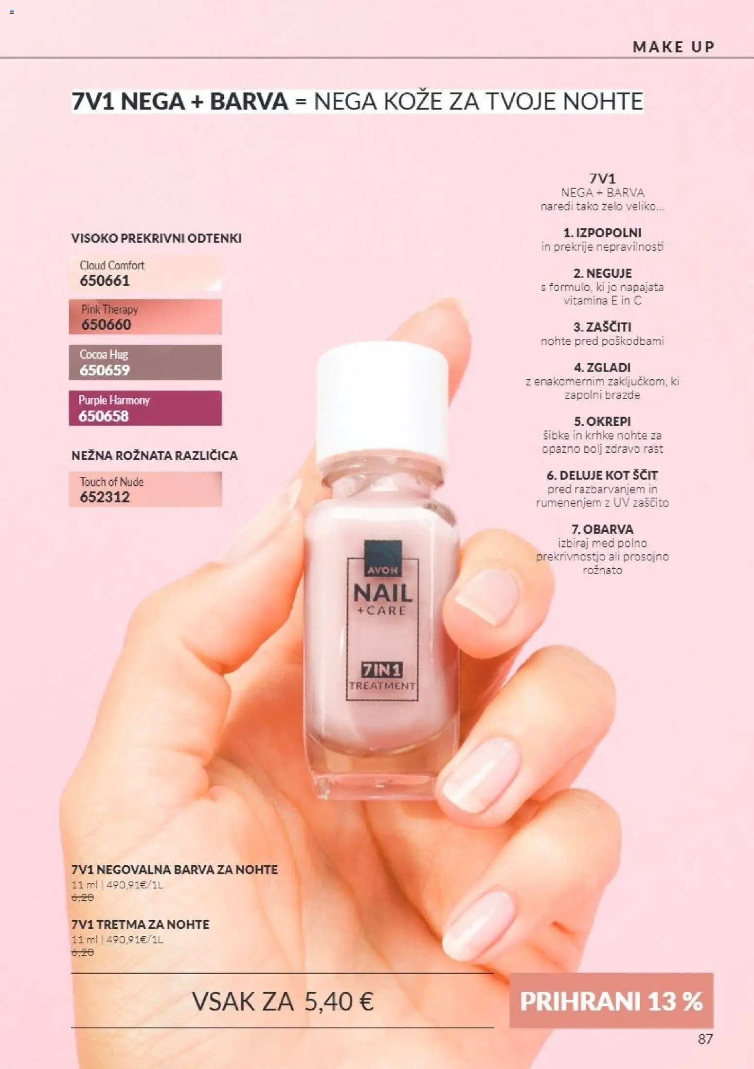 Novi Avon katalog ponudbe – veljaven od 01.11.2026 | Stran: 87 | Izdelki: Med, Barva