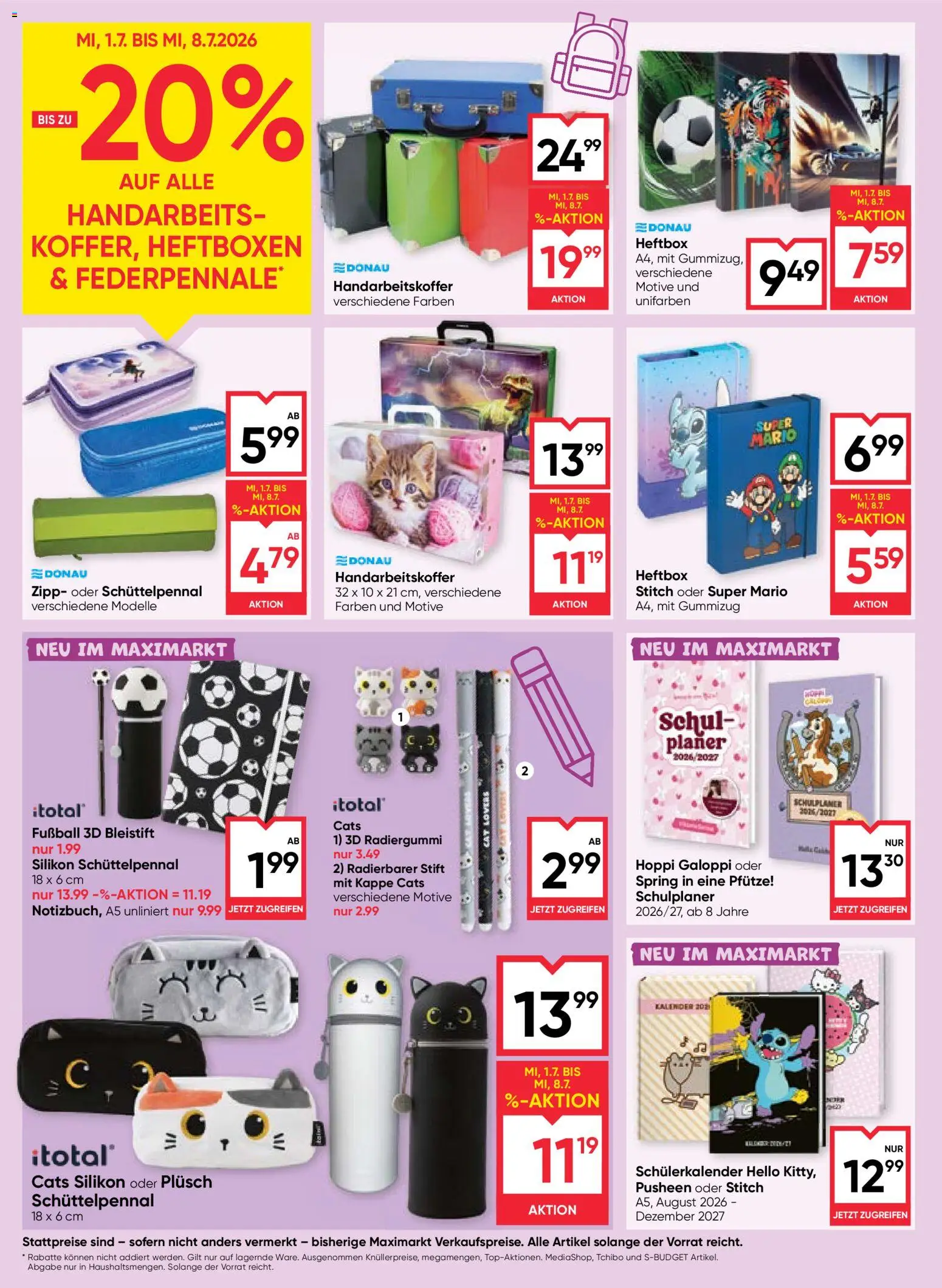 Maximarkt Flugblatt gültig ab 01.07.2026 | Seite: 20 | Produkte: Kappe