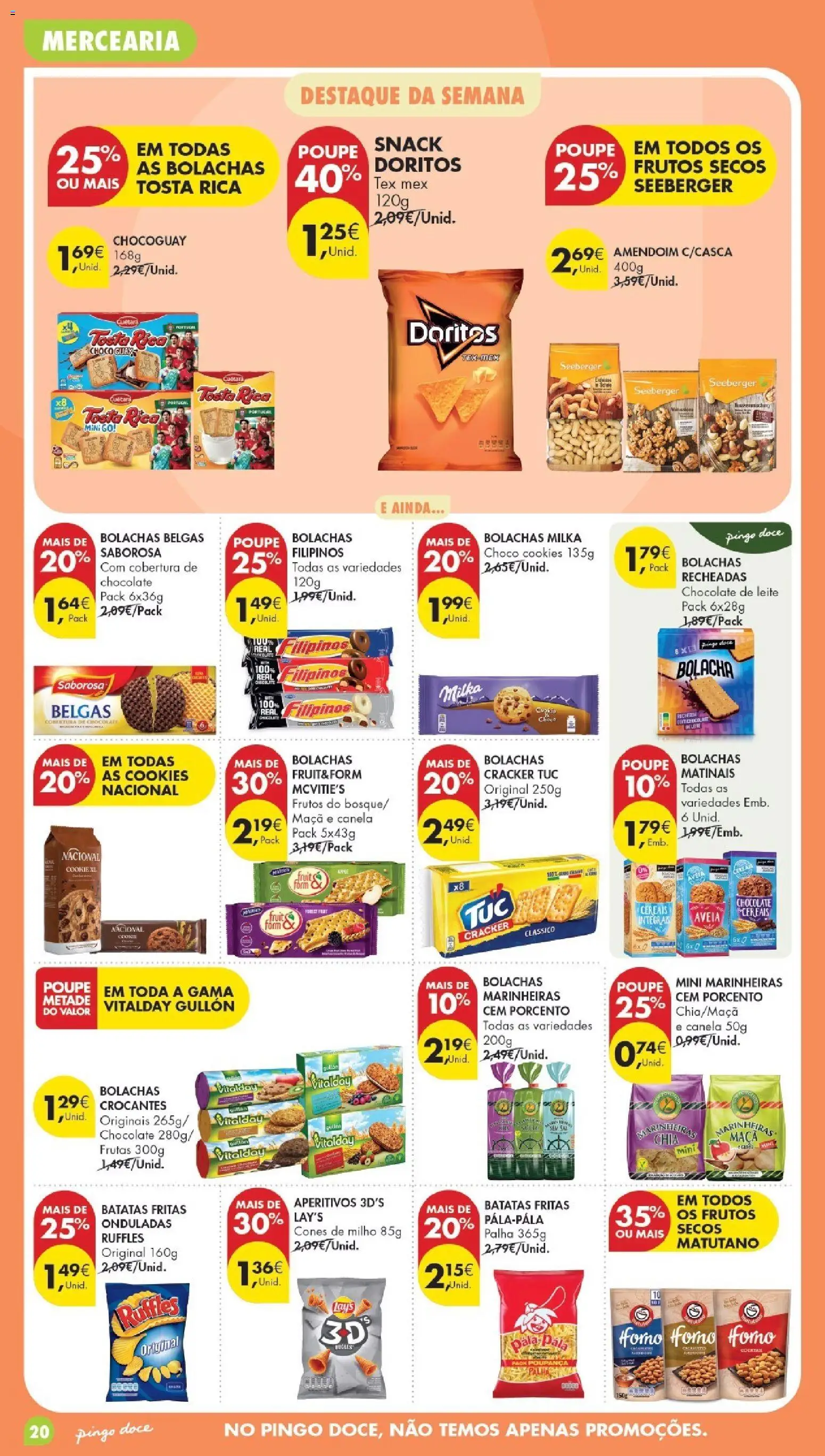 Pingo DocePoupe Esta Semana Madeira │ válido de 19.05.2026 | Página: 20 | Produtos: Filipinos, Canela, Batatas fritas, Milho