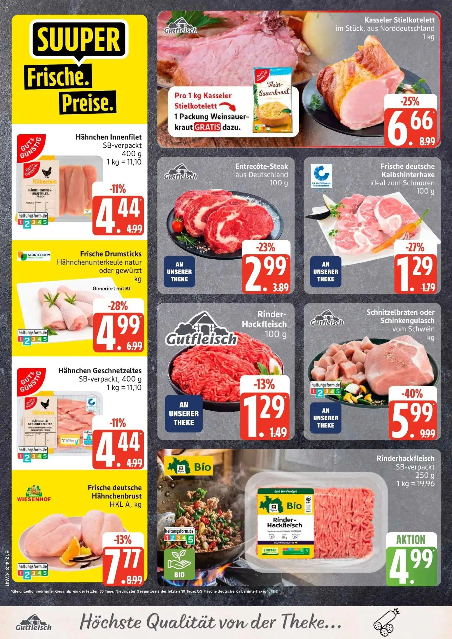 Edeka Prospekt Norderstedt (ab 05.10.2026) » Angebote Online | Seite: 4 | Produkte: Hahnchen, Theke, Kraut, Hahnchenbrust