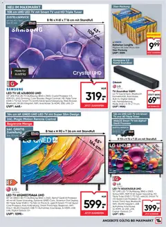 Maximarkt maxi.wochenende ab 01.10.2026 gültig | Seite: 21 | Produkte: TV, USB, Samsung