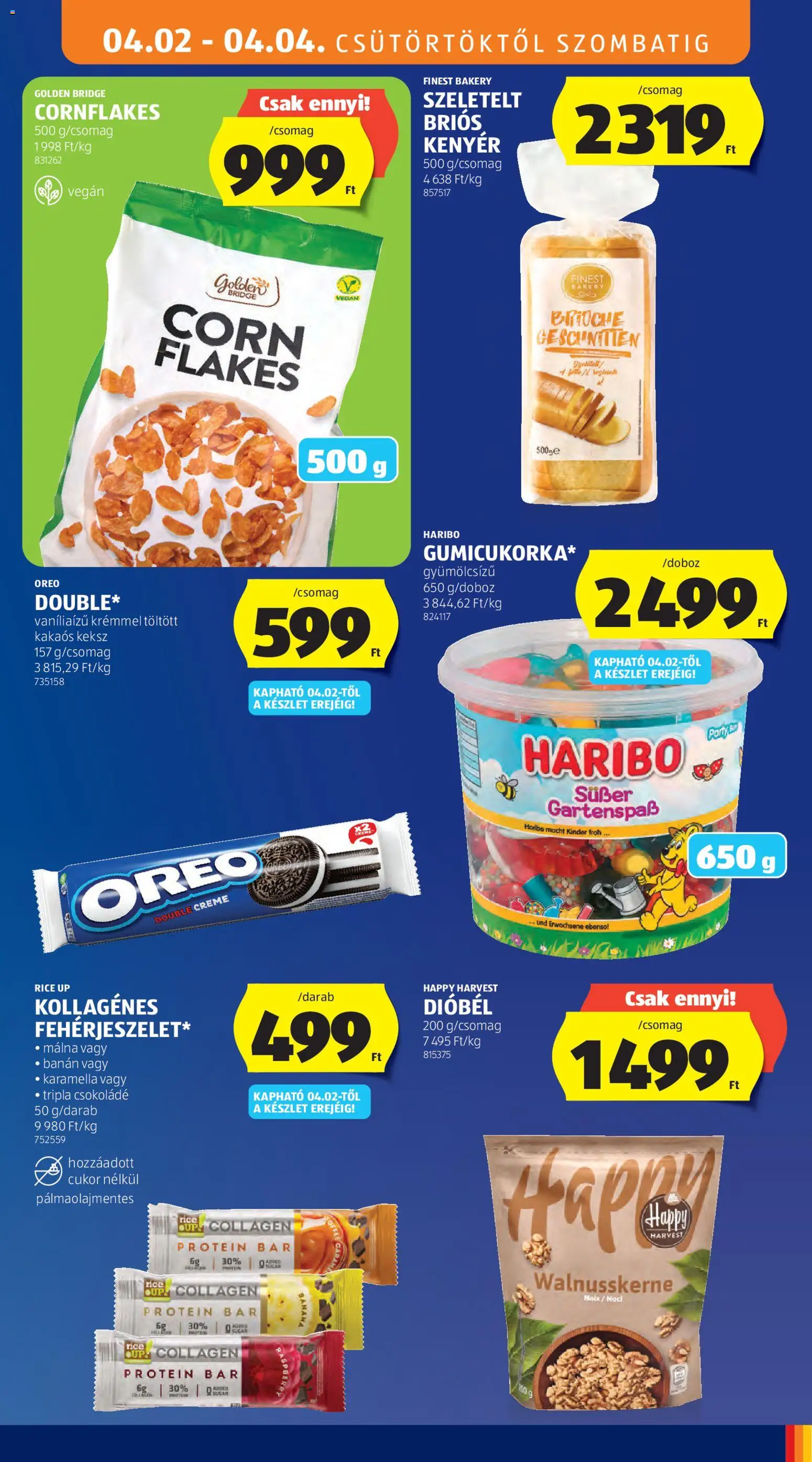 Aldi akciós ujság - amely érvényes a következő dátumtól: 2026.04.02. | Oldal: 17 | Termékek: Málna, Protein, Kenyér, Vegán
