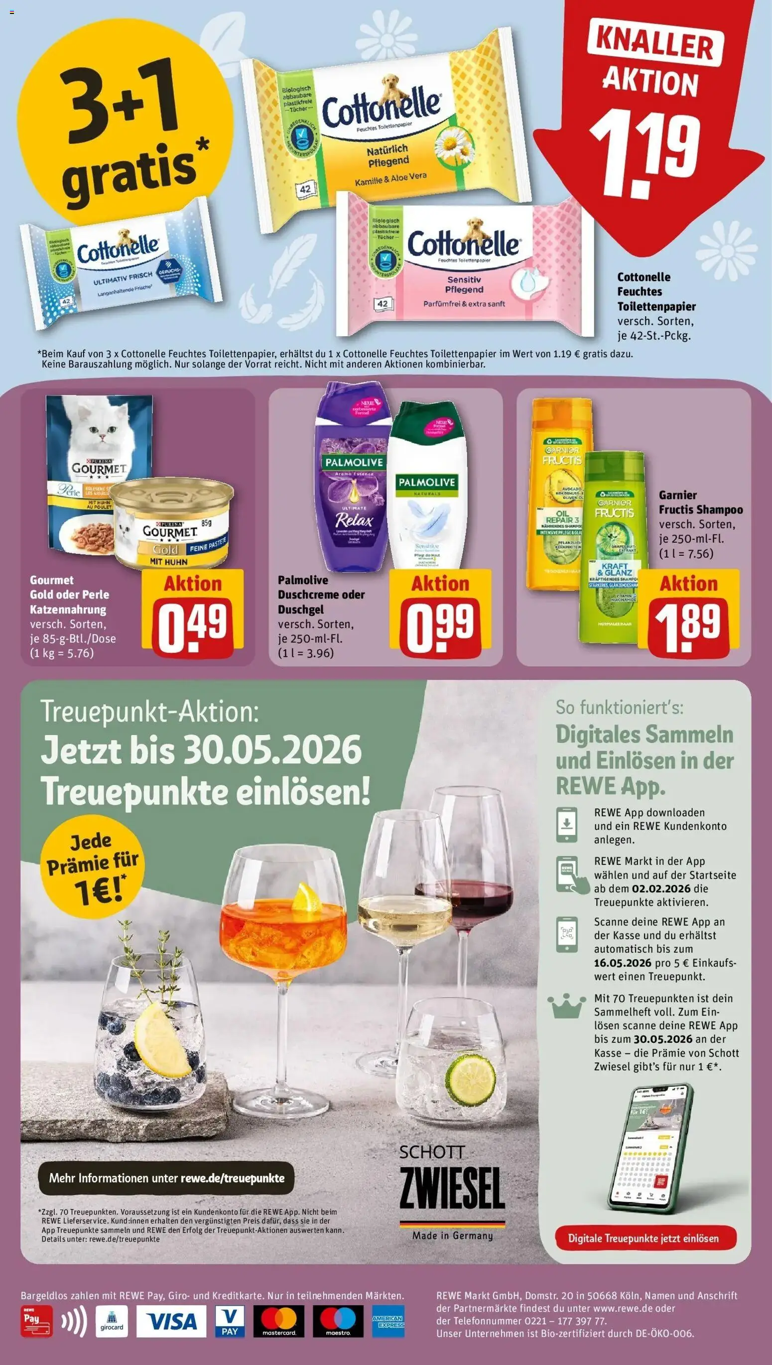 Rewe Prospekt München – gültig ab 17.05.2026 | Seite: 26 | Produkte: Shampoo, Duschgel, Duschcreme, Toilettenpapier