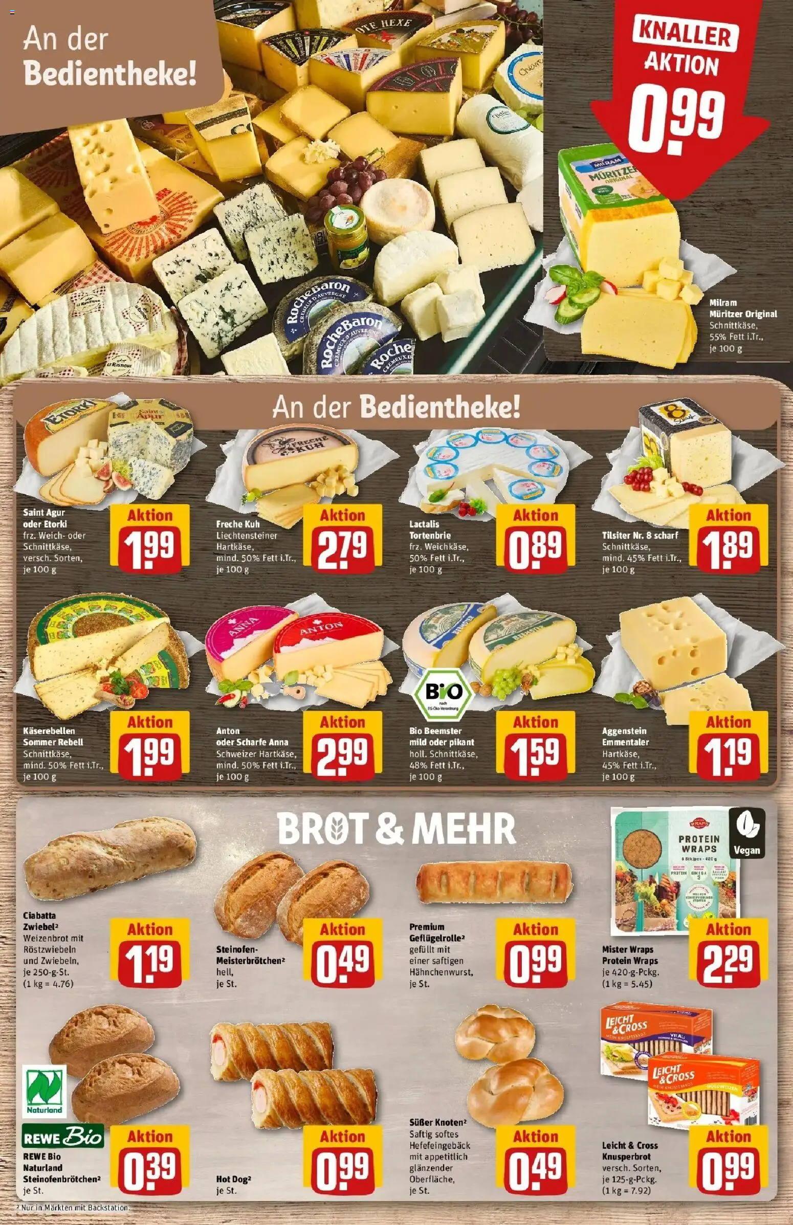 REWE Prospekt ab 17.08.2026 zum Blättern » Angebote | Seite: 13 | Produkte: Milram, Brot