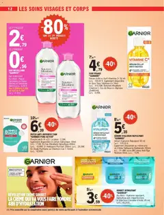 E.Leclerc - Prévisualisation de SOIN VISAGE "GARNIER", Sérum Eclat ou Nuit Vitamine C+ 30 ml valide à partir de 05.05.2026 | Page: 12 | Produits: Serum, BB crème, Eau micellaire, Crème