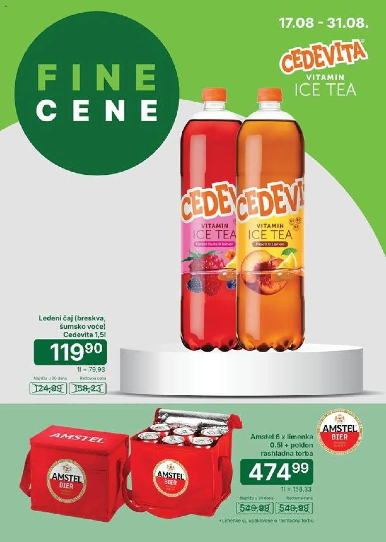 Univerexport katalog - važi od 17.08.2026 | Strana: 17 | Proizvode: Amstel, Cedevita, Ice Tea, Čaj