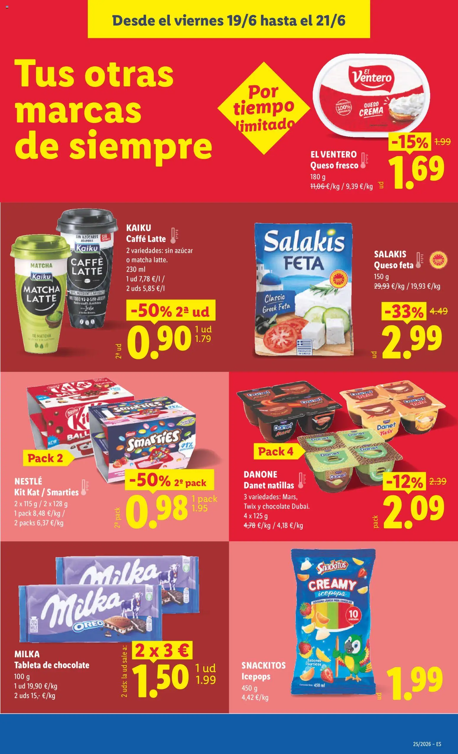 Lidl folleto │ válido desde el 15.06.2026 | Página: 53 | Productos: Queso, Chocolate, Crema, Té