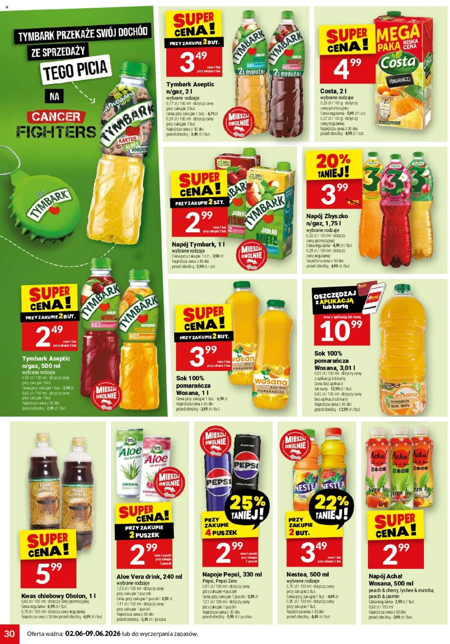 Twój Market gazetka od 02.06.2026 | Strona: 30 | Produkty: Karta, Napoje, Aloes, Sok