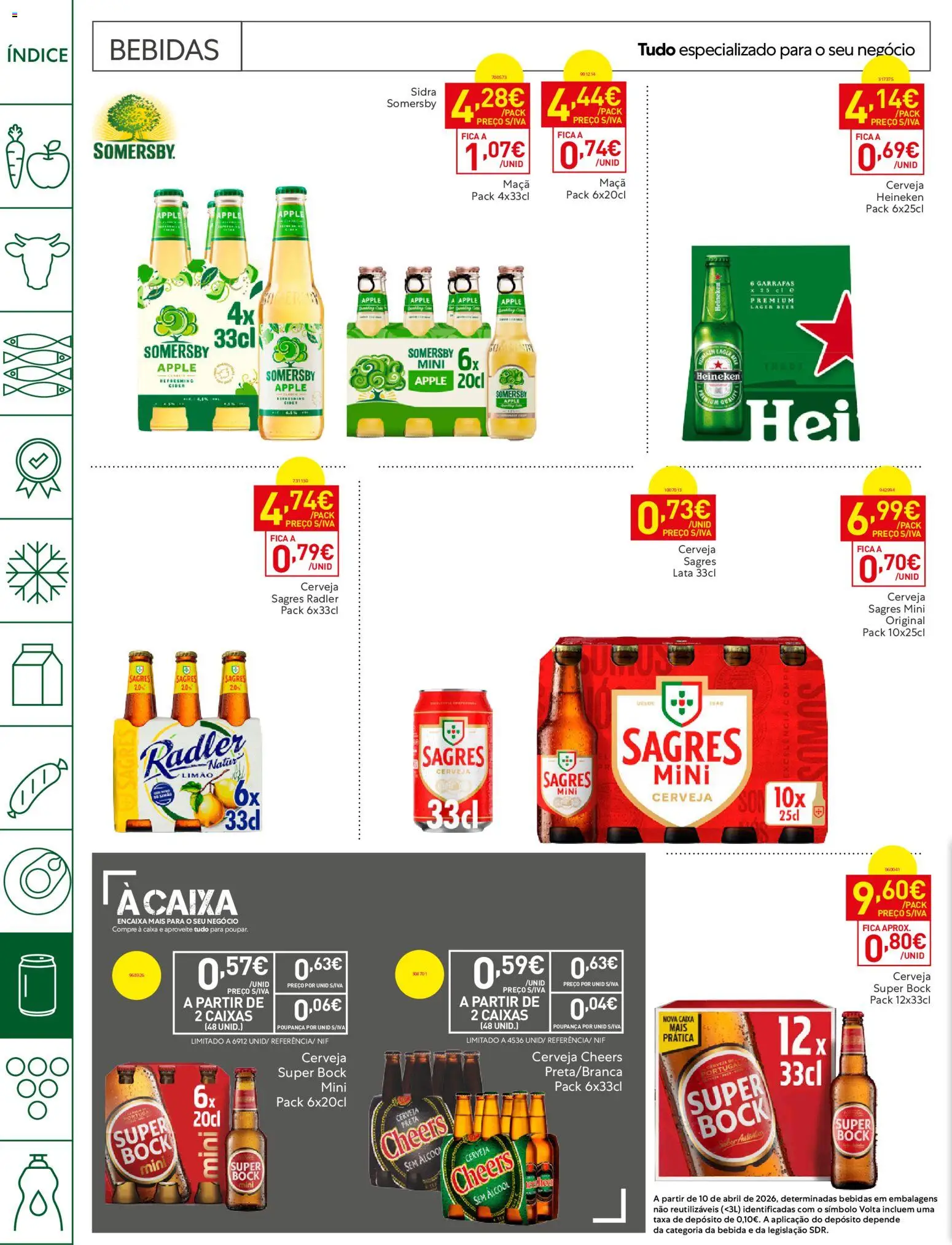 Recheio Horeca Madeira │ válido de 25/08/2026 | Página: 22 | Produtos: Super bock, Maça, Somersby, Bebida