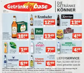 Angebote - Getränke Oase: Getränkeangebote ab 28.09.2026 gültig