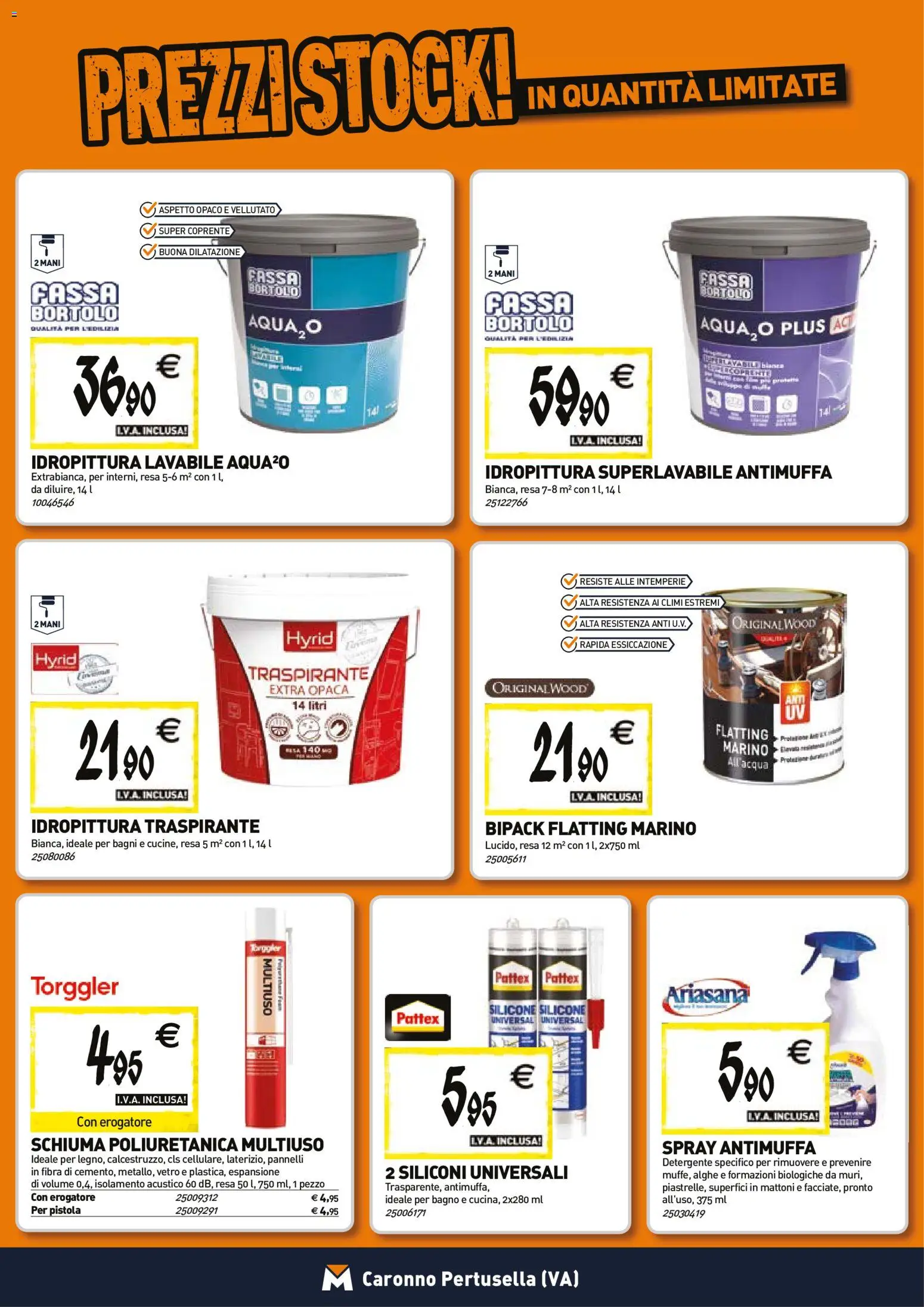 Volantino TECNOMAT del 29/10/2026 | Pagina: 14 | Prodotti: Schiuma, Detergente, Silicone, Bagno