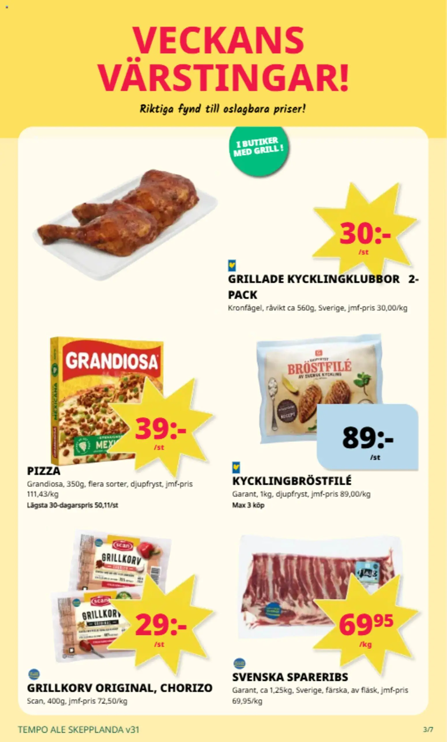 Tempo reklamblad aktuell från 27/07/2026 | Sida: 3