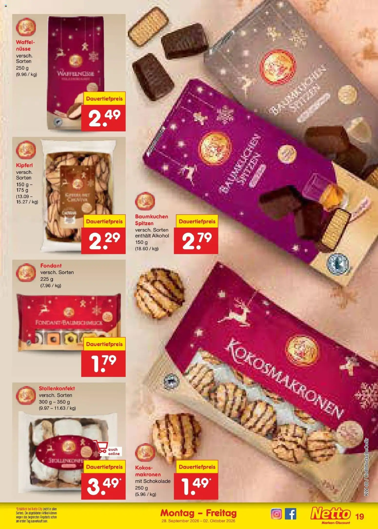 Netto Marken-Discount Prospekt Kremmen – gültig ab 28.09.2026 | Seite: 27 | Produkte: Schokolade, Alkohol, Nüsse