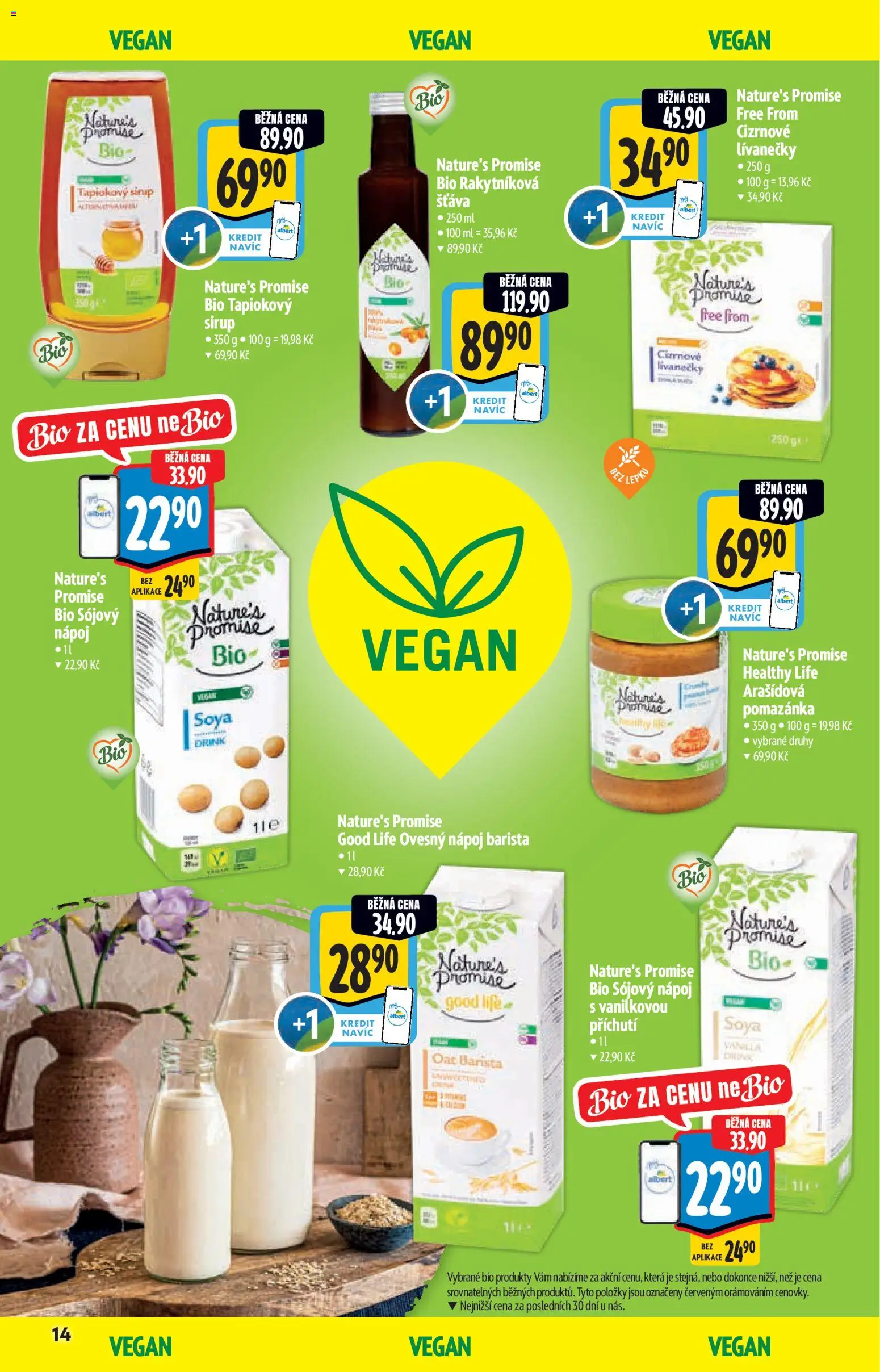 Albert katalog - Hypermarket od 17.06.2026 | Strana: 14 | Produkty: Vegan, Ovesný nápoj, Pomazánka, Sójový nápoj