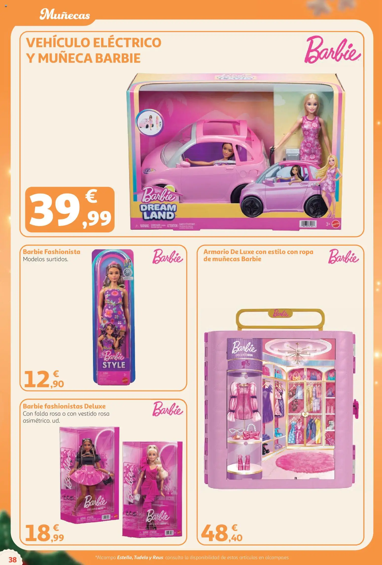 Alcampo Catálogo Juguetes Superstore │ válido desde el 03/11/2026 | Página: 38 | Productos: Muñeca, Ropa, Armario