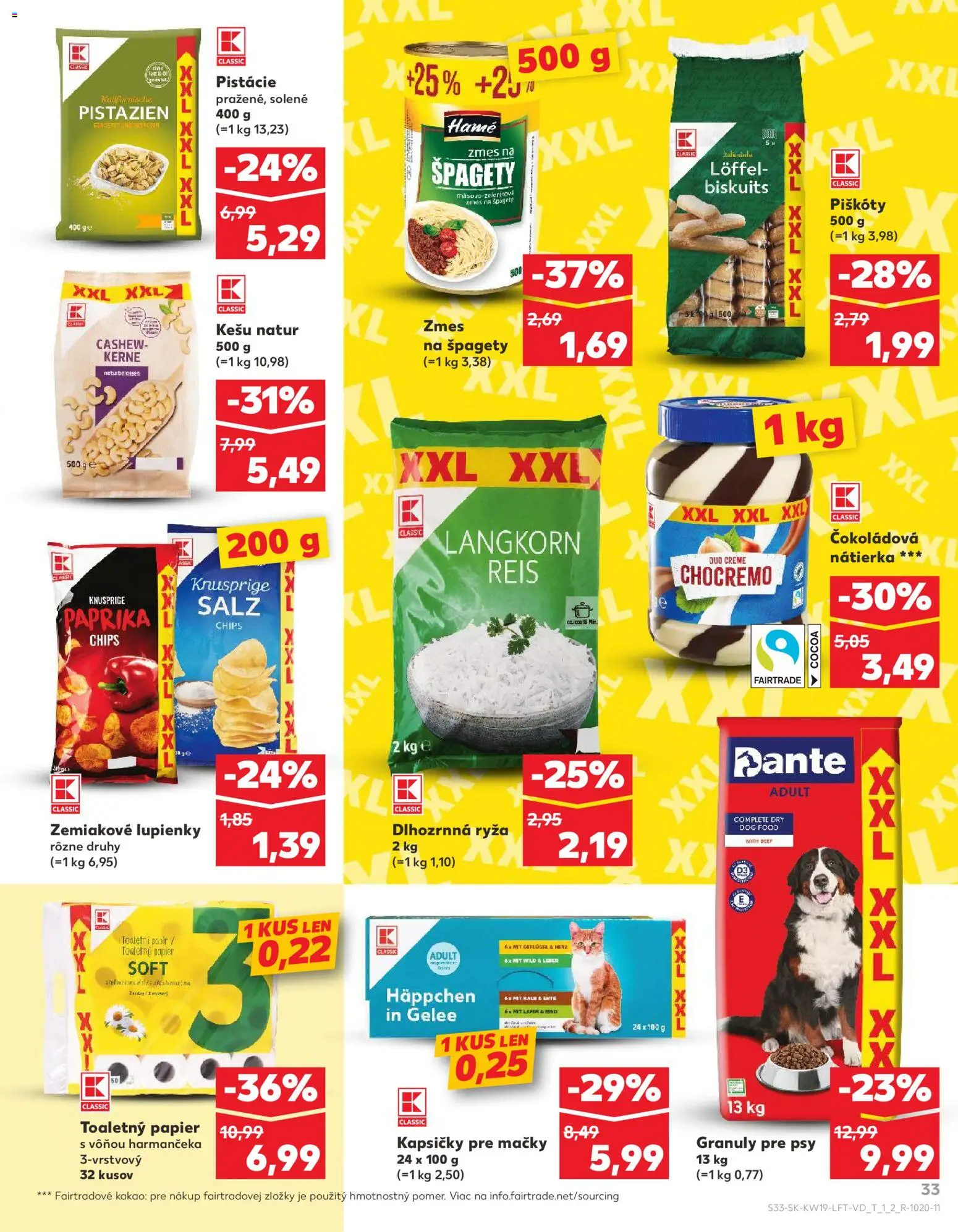 Kaufland SK akciós ujság - amely érvényes a következő dátumtól: 07.05.2026 | Oldal: 33 | Termékek: Chips