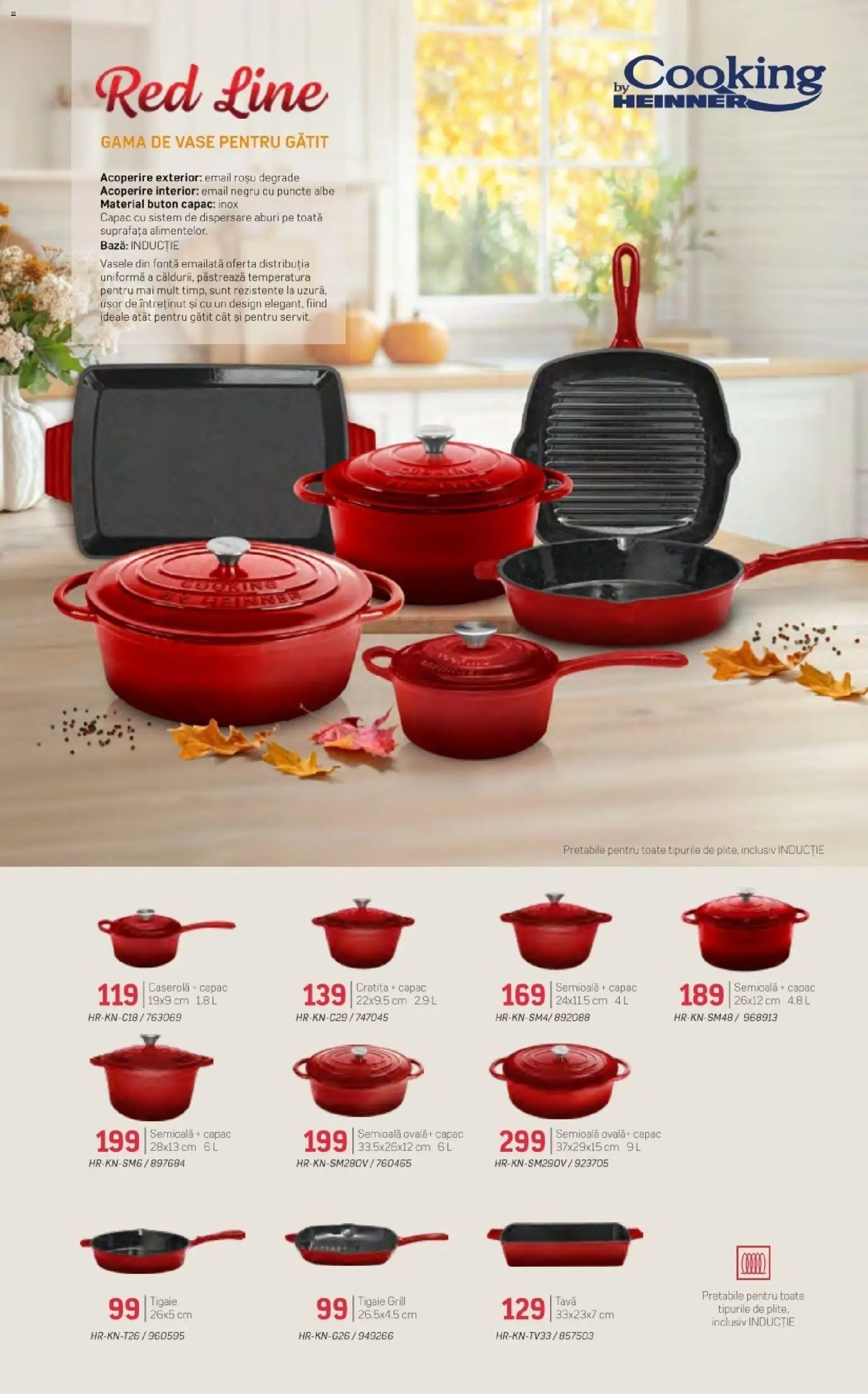 Noul catalog Selgros – valabil de la 16.10.2026 | Pagină: 5 | Produse: Tava, Tigaie, Cratiță, Vase