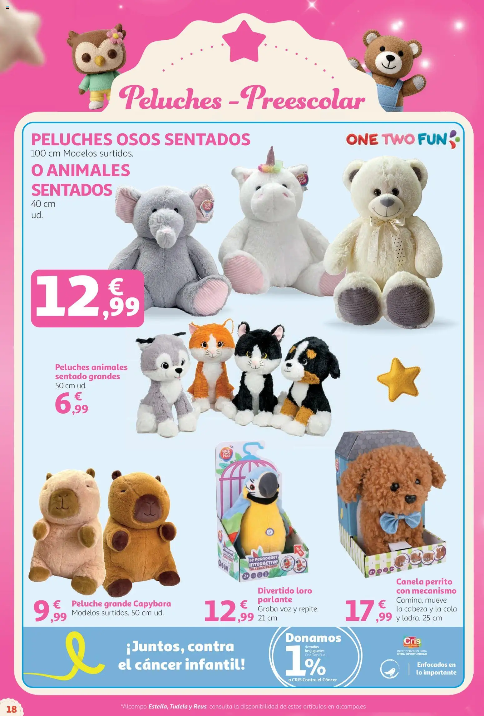Alcampo Catálogo Juguetes Superstore │ válido desde el 03/11/2026 | Página: 18 | Productos: Peluches