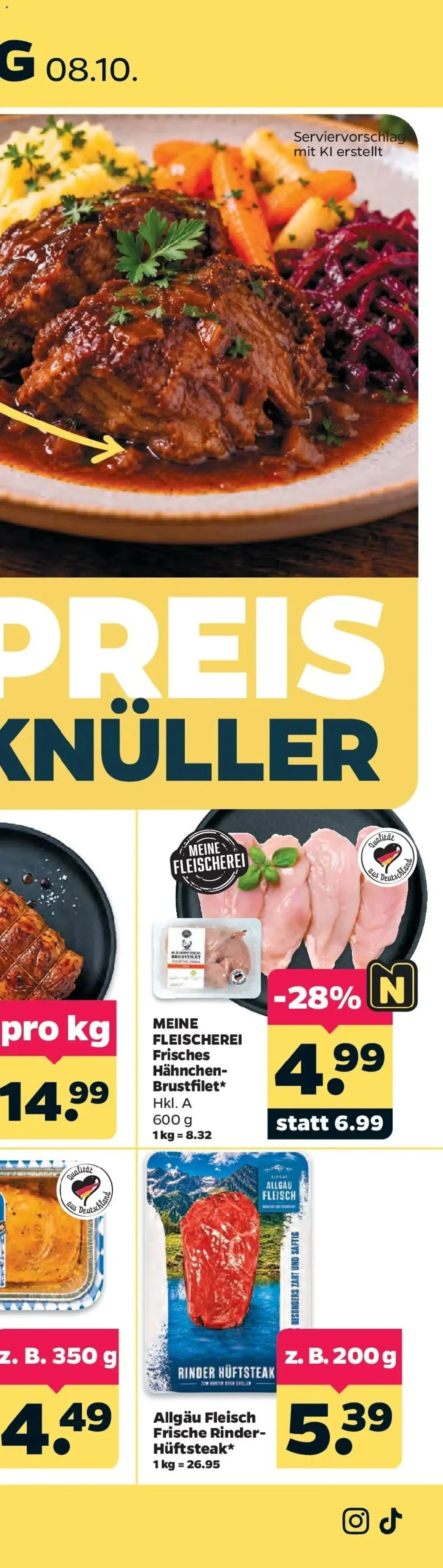 Netto Aktueller Prospekt ab 05.10.2026 → Angebote nächste Woche | Seite: 68 | Produkte: Hahnchen, Fleisch