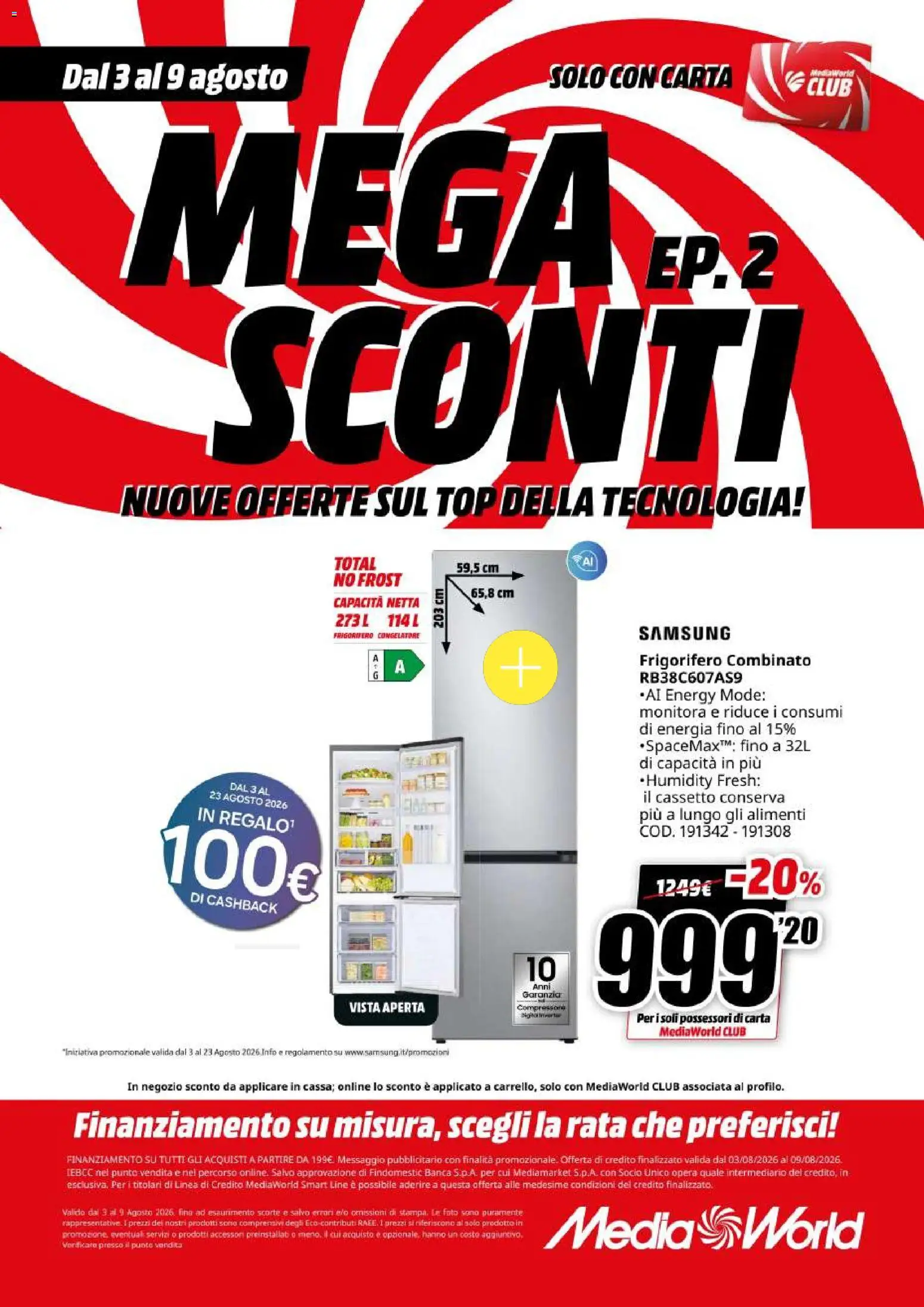 Volantino Media World del 03/08/2026 | Pagina: 57