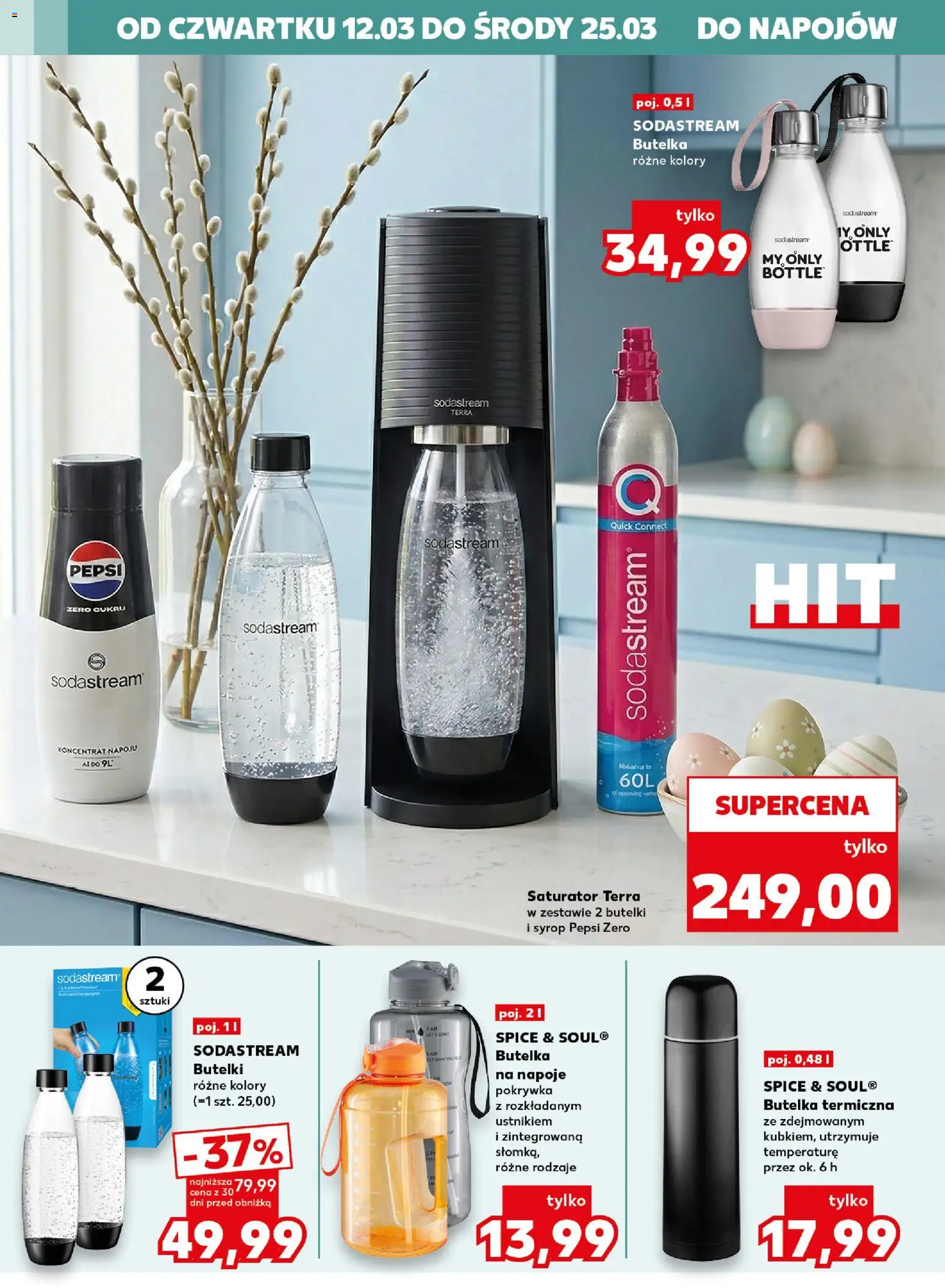 Kaufland Polsko leták - Złap okazje od 12.03.2026 | Strana: 12 | Produkty: Pepsi, Pepsi Zero, Sodastream