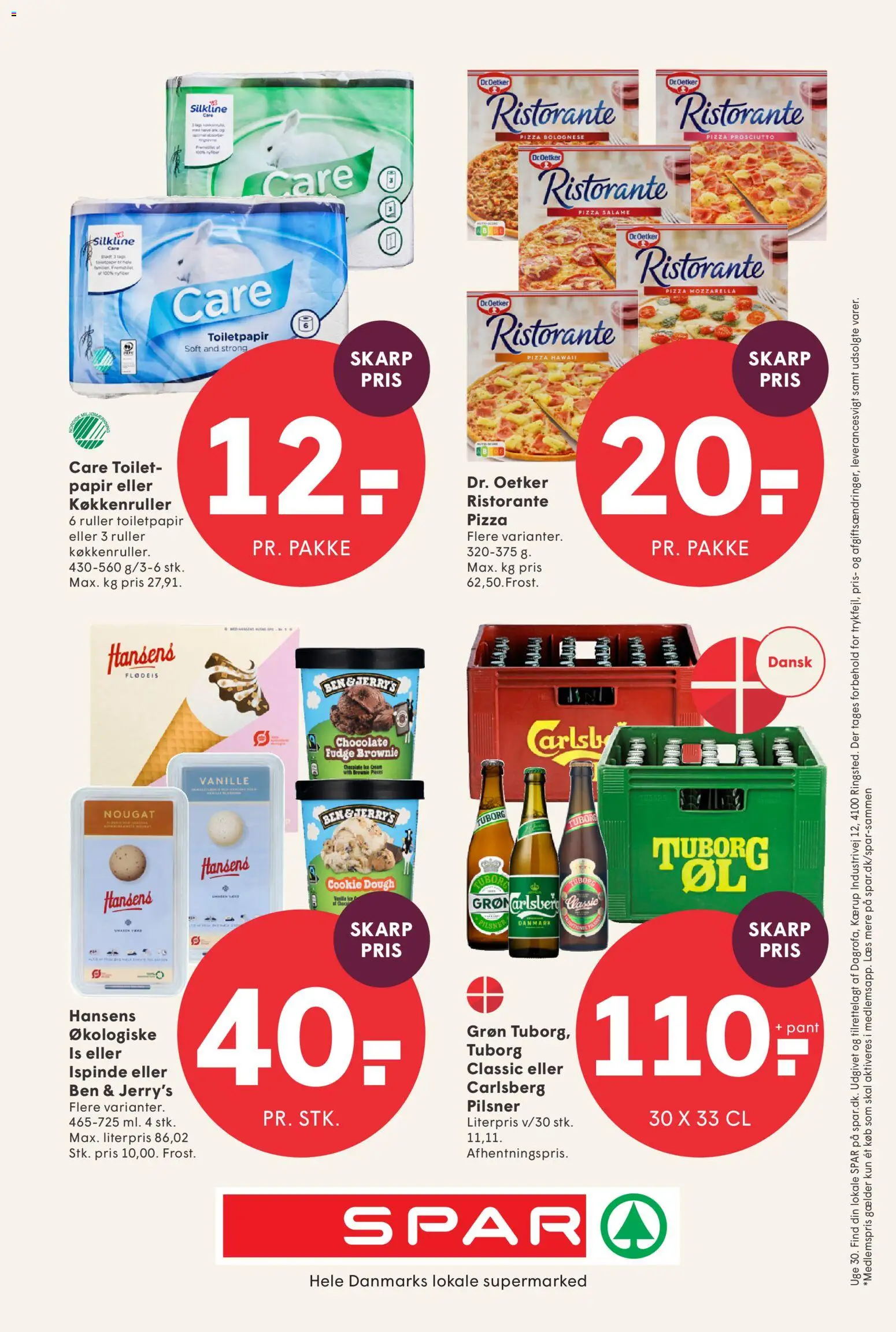 Spar tilbudsavis – gyldig fra 17/07/2026 | Side: 22 | Produkter: Pizza, Is, Mozzarella, Nougat
