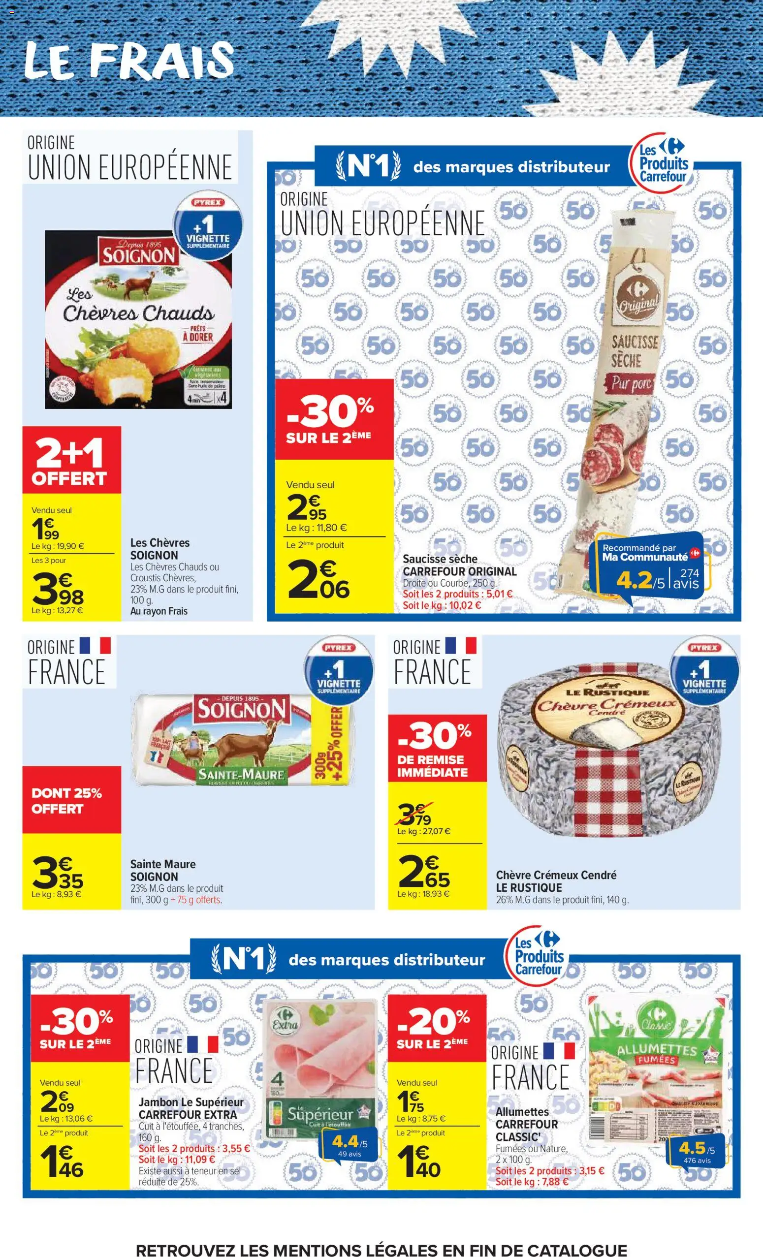 {H1} | Page: 28 | Produits: Sel, Jambon, Saucisse, Porc