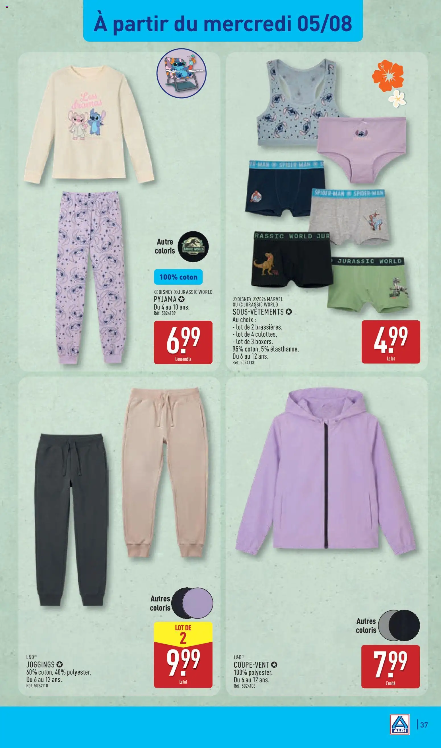 {H1} | Page: 39 | Produits: Coton, Sous-vêtements, Pyjama