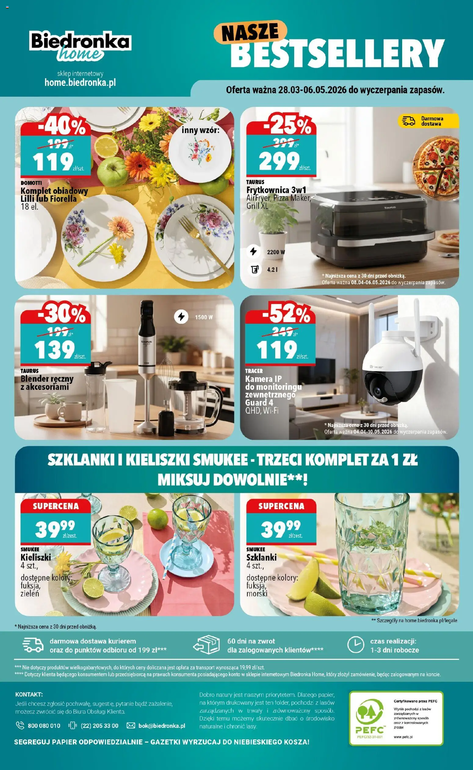 Biedronka gazetka - Home od 04.04.2026 | Strona: 6 | Produkty: Blender ręczny, Grill, Frytkownica, Pizza