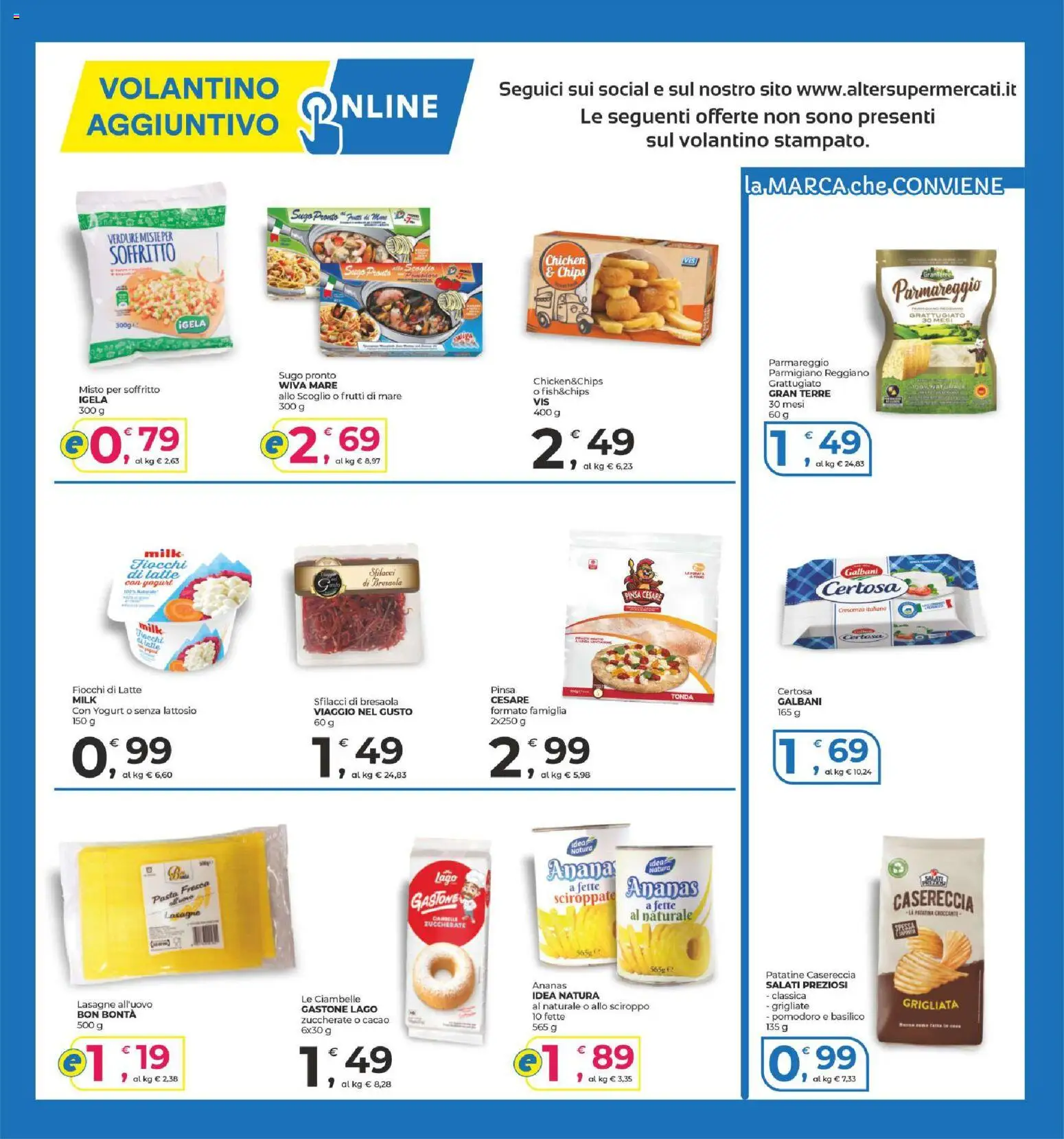 Volantino Alter Discount del 16/10/2026 | Pagina: 14 | Prodotti: Yogurt, Bresaola, Fiocchi, Parmigiano reggiano