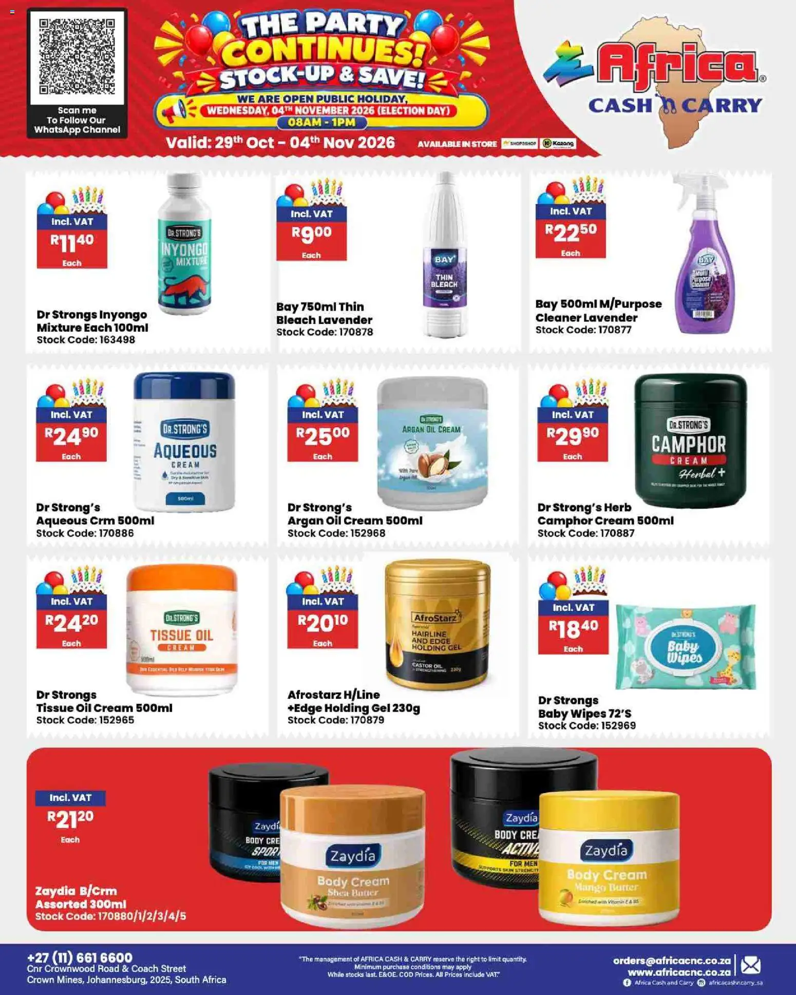 New Africa Cash & Carry catalogue – valid from 29/10/2026 | Page: 150