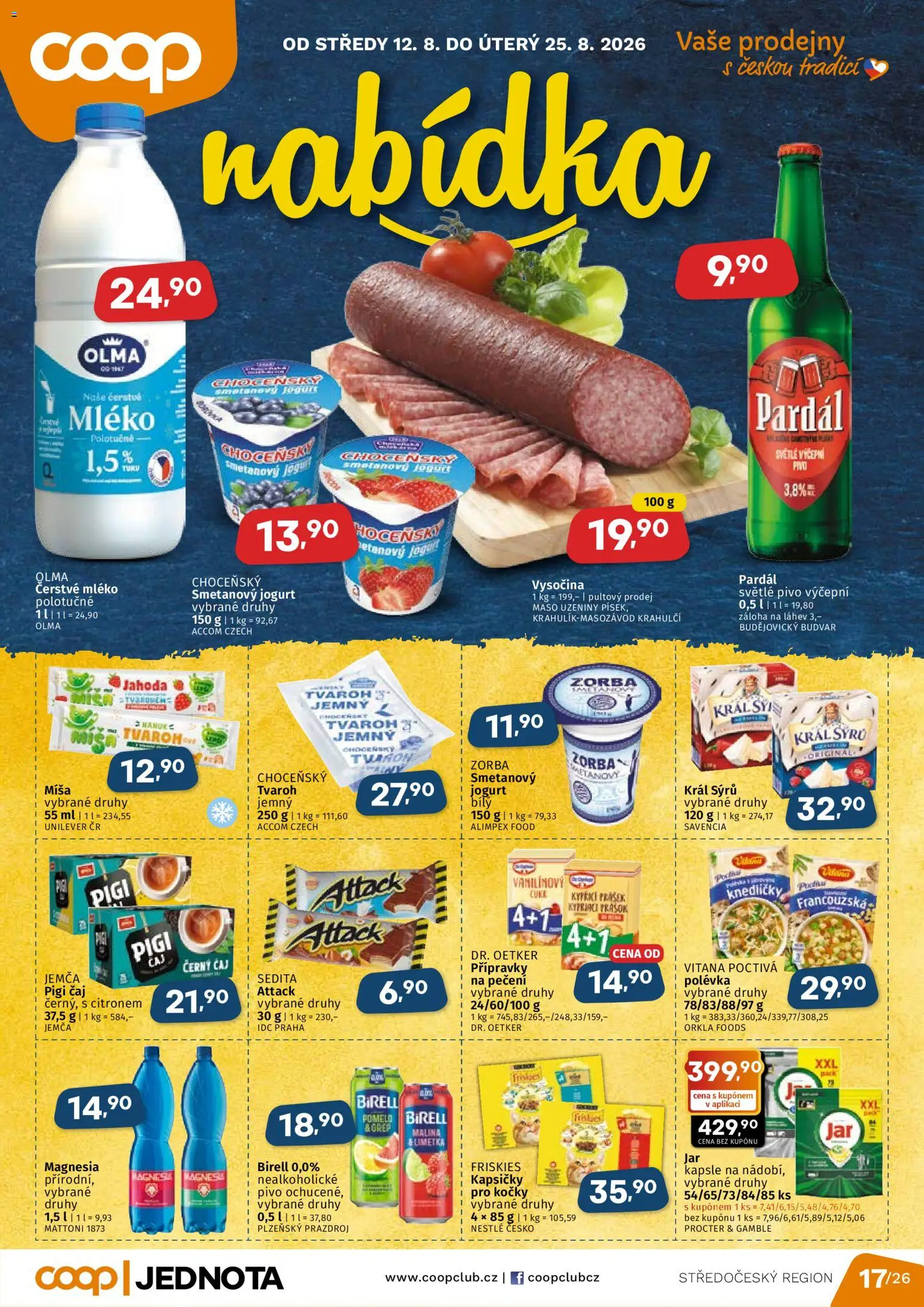 Coop leták - Středočeský region od 12.08.2026 | Strana: 1