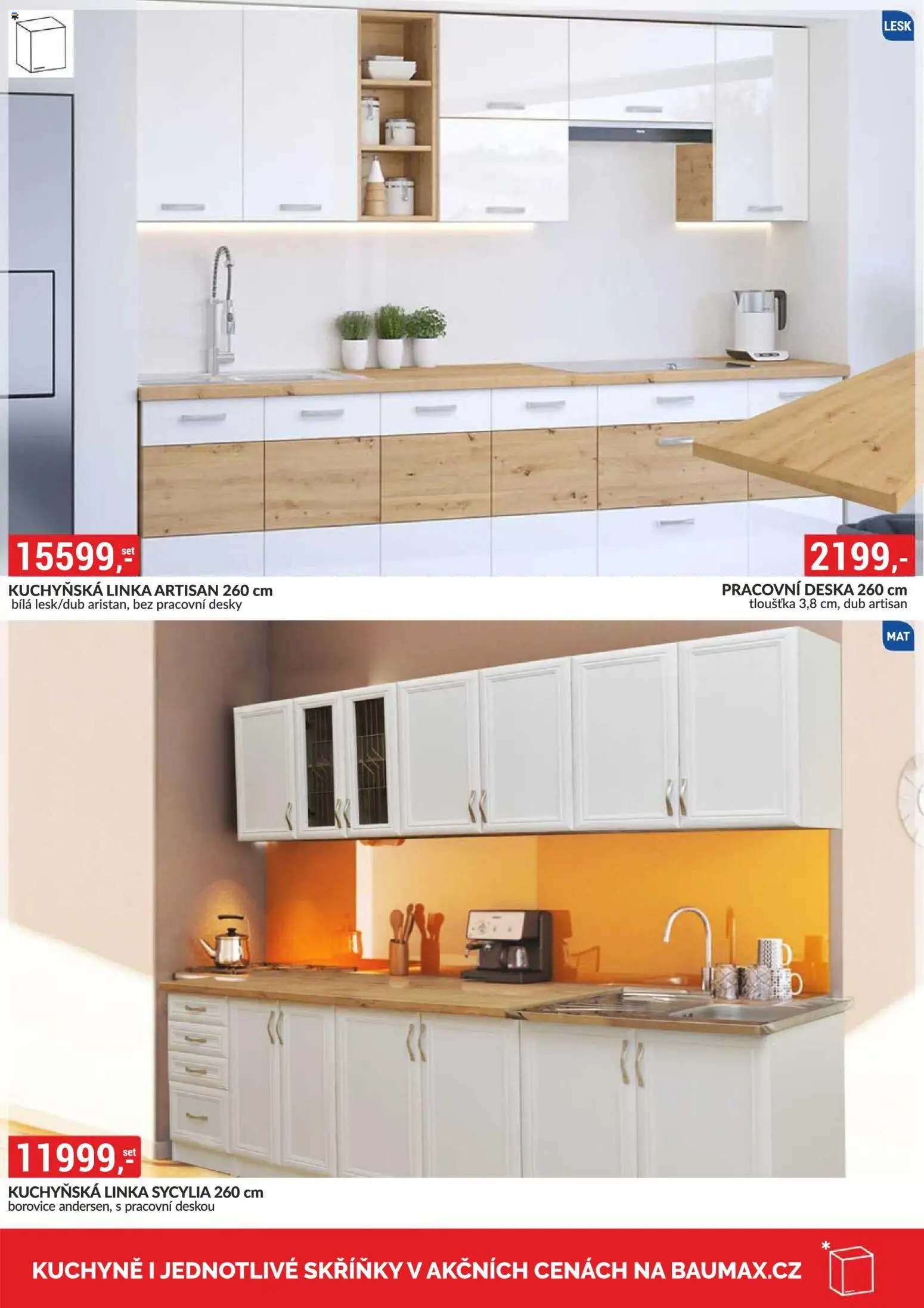 BAUMAX leták - Vaše bydlení, vaše pravidla od 01.07.2026 | Strana: 60 | Produkty: Kuchyňská linka, Pracovní deska, Desky, Kuchyně