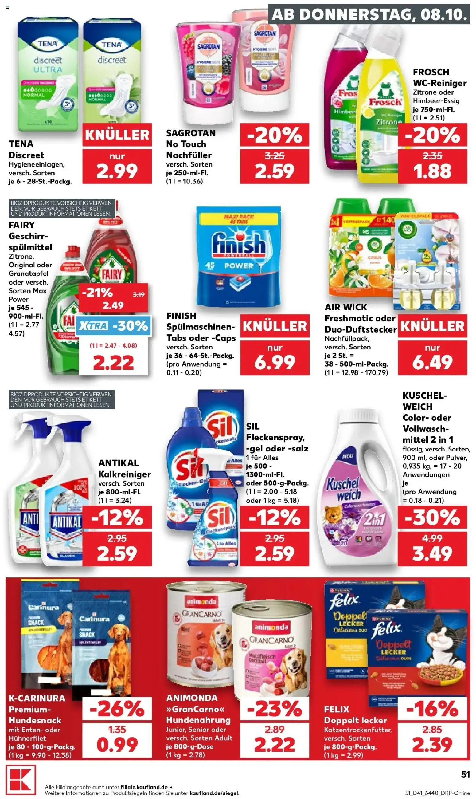 Prospekt Kaufland ab 08.10.2026 » Angebote Online zum Blättern | Seite: 51 | Produkte: Granatapfel, Finish, Salz, Zitrone
