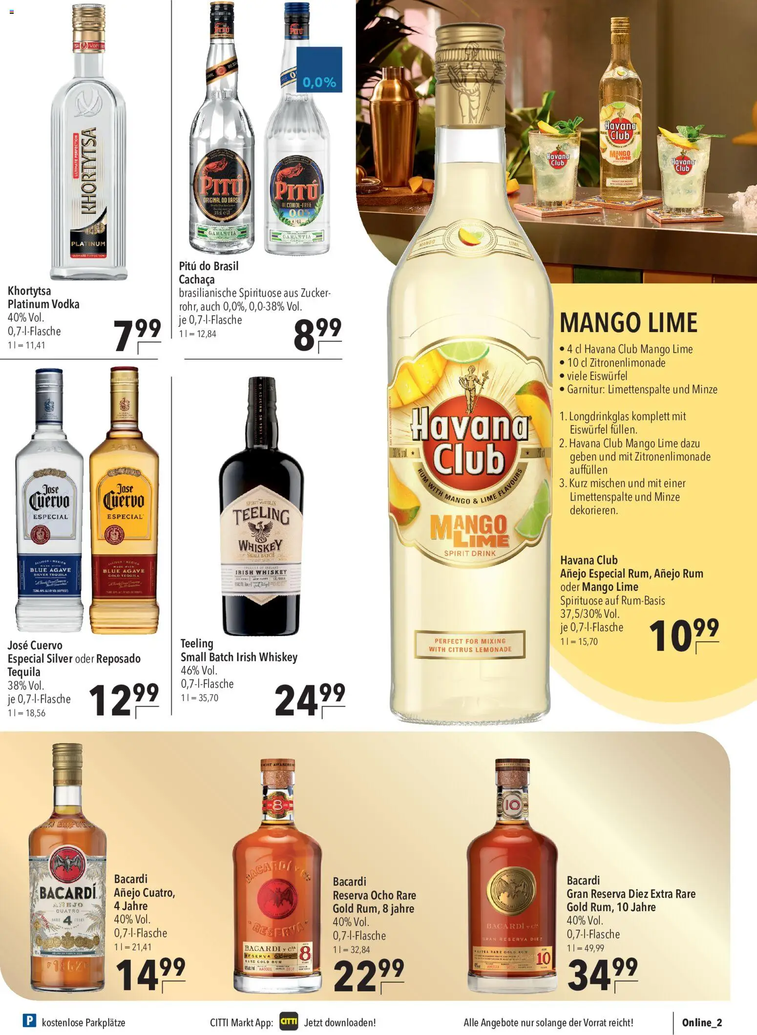 CITTI Markt Prospekt – gültig ab 05.08.2026 | Seite: 13 | Produkte: Havana club, Bacardi, Vodka, Whiskey